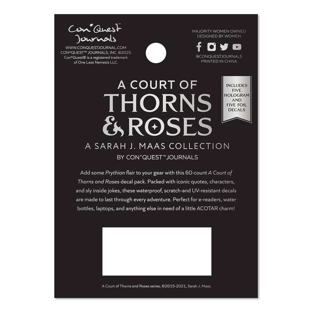 A Court of Thorns and Roses Decals (60-Pack)