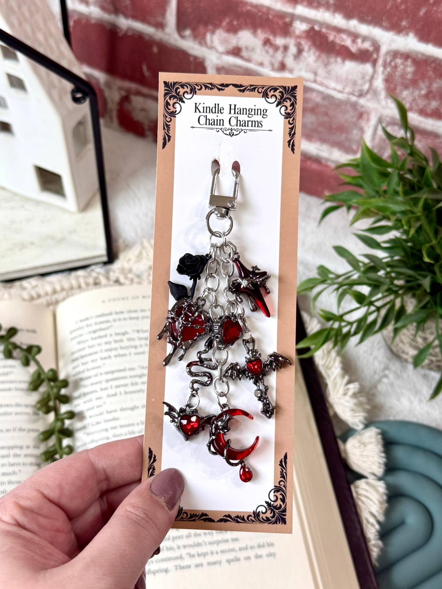 Dark Romance Kindle Charm - Dark Romance Phone Charm