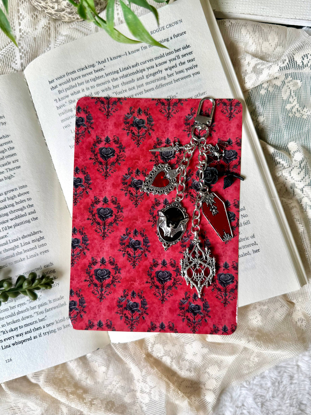 Dark Romance Kindle Charm - Vampire Kindle Charm