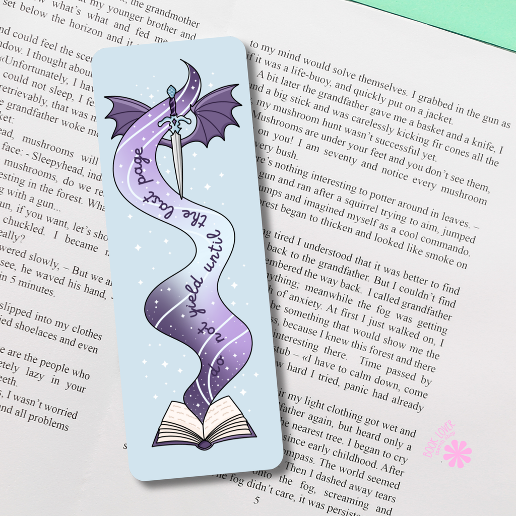 Do Not Yield Until The Last Page Bookmark