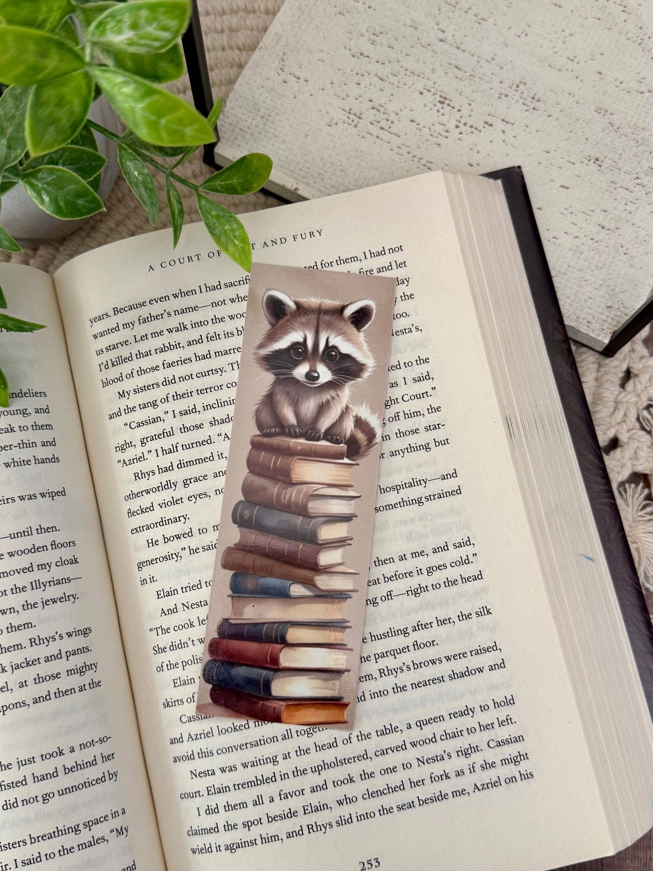 Raccoon Bookmark - Reading Accessories