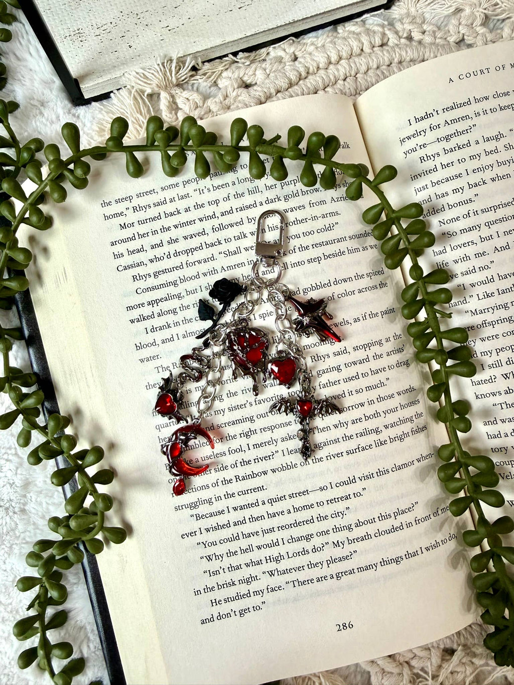 Dark Romance Kindle Charm - Dark Romance Phone Charm