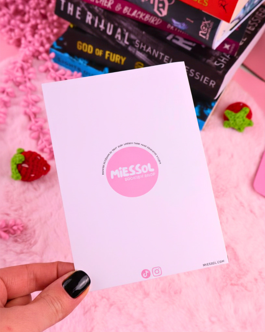 Spicy Romance Reader Bookish Birthday Card