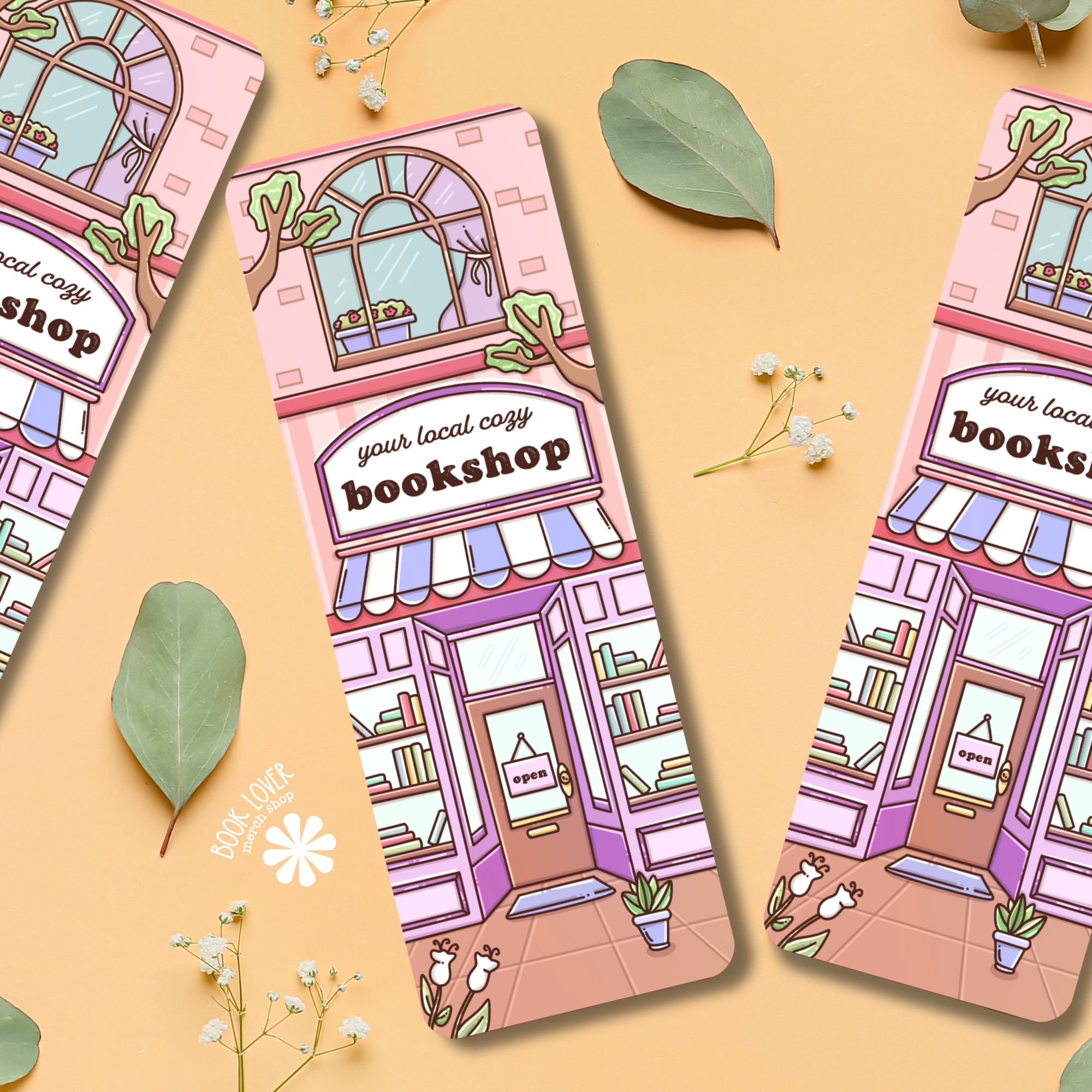 Cozy Bookstore Bookmark