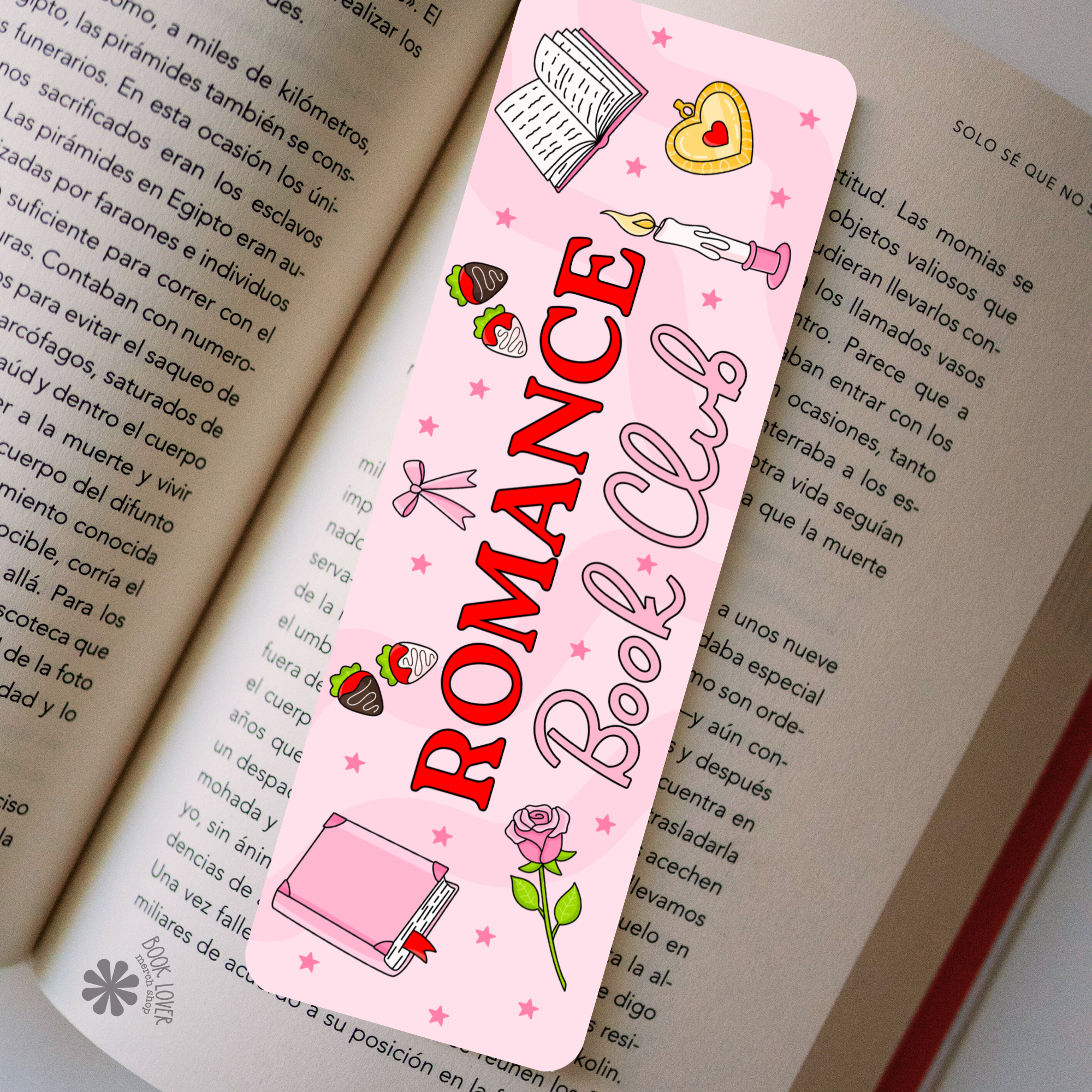 Romance Book Club Bookmark