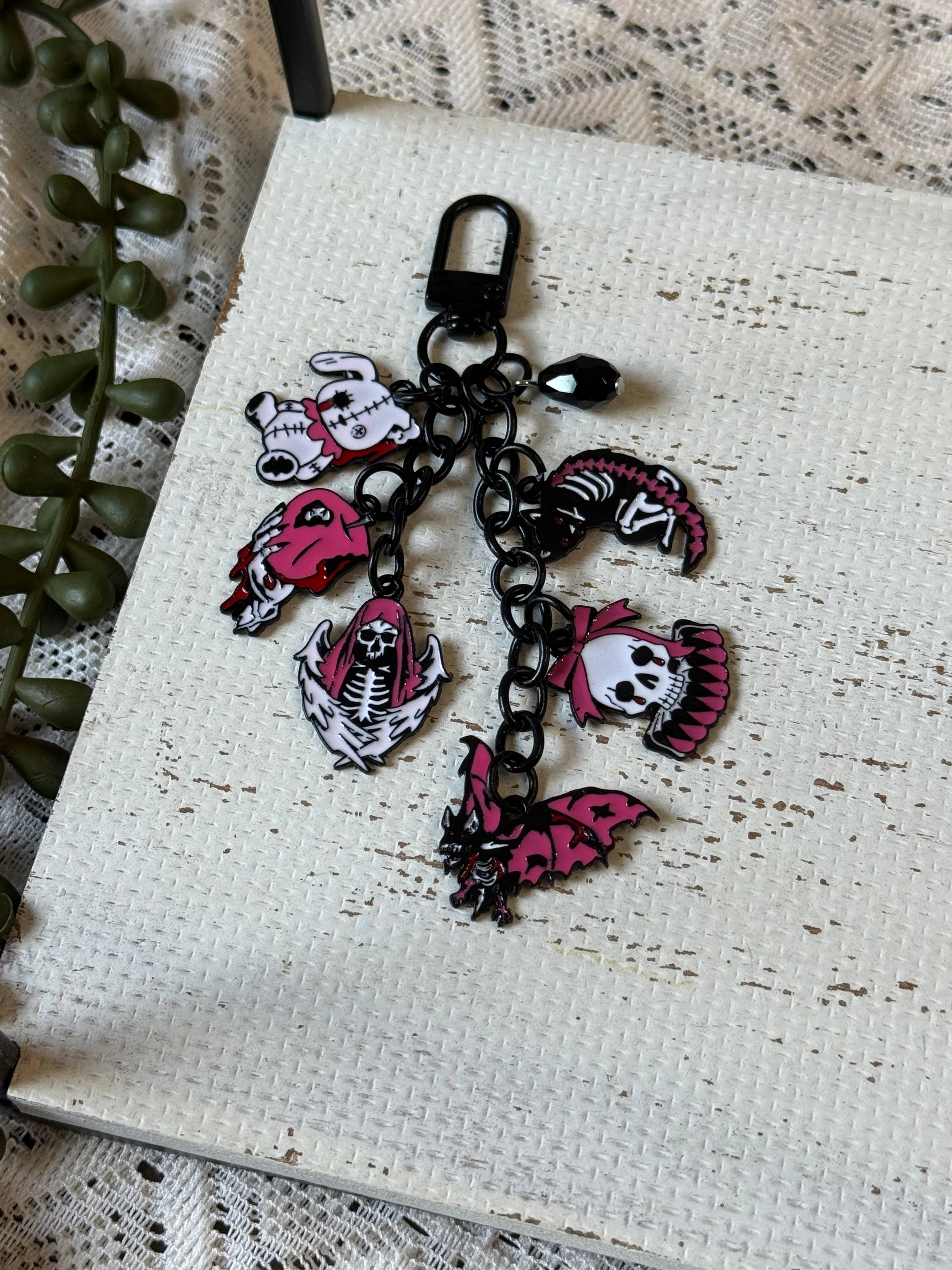 Halloween Punk Pastel Goth Kawaii Creepy Kindle Charms