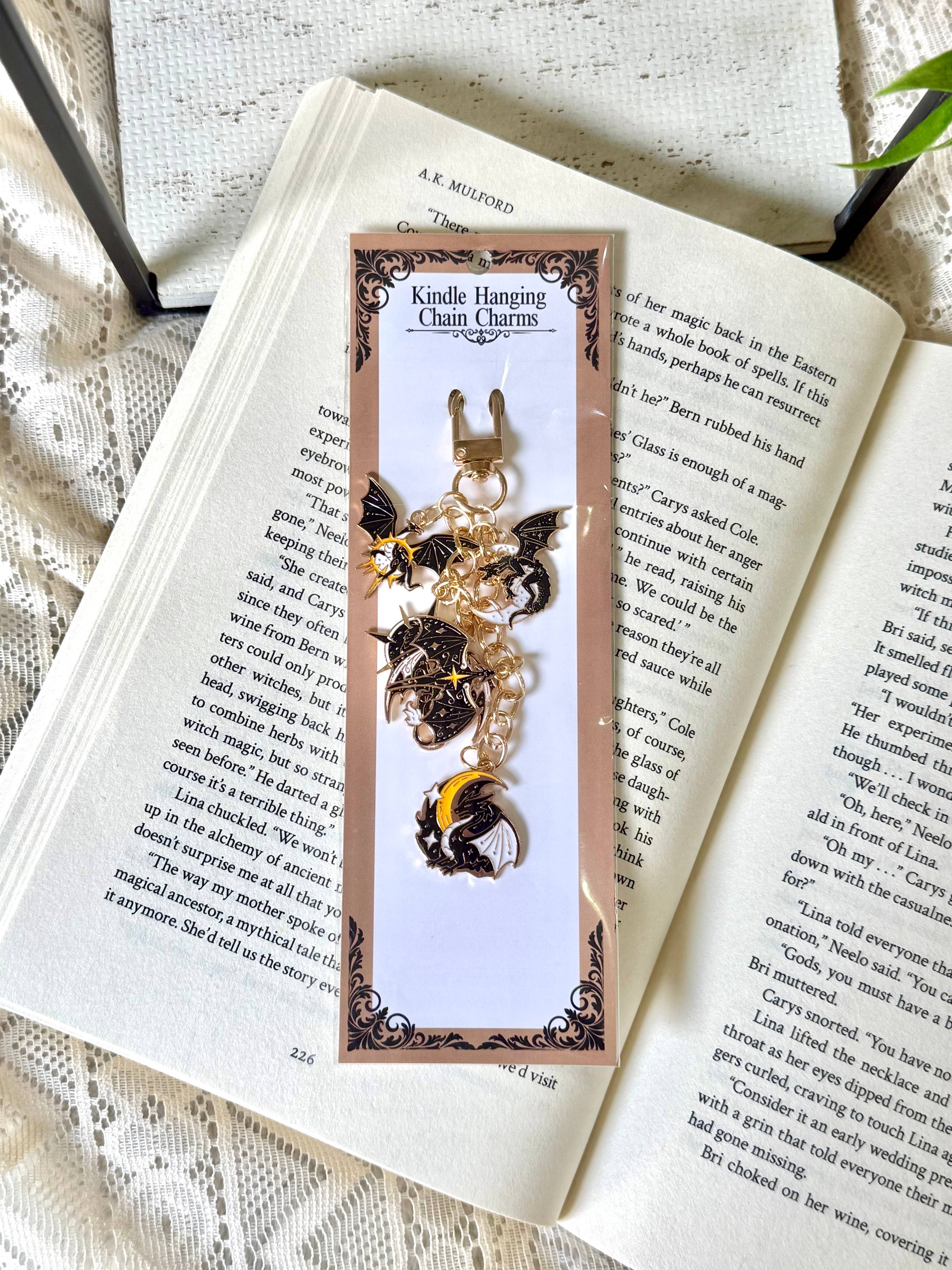 Dragon Kindle and Phone Charms