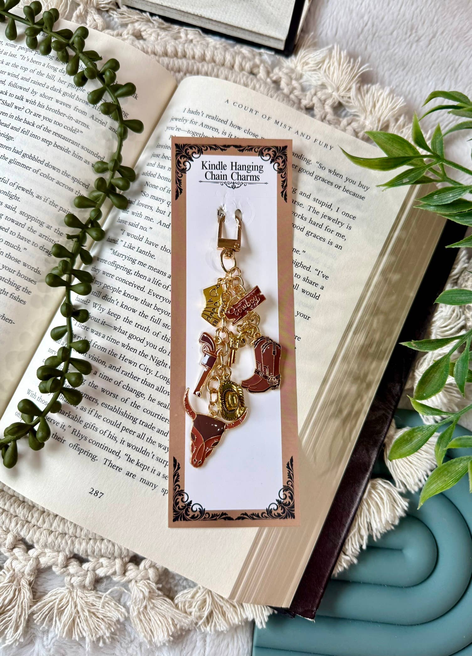 Western Cowboy Kindle Charm - Cowboy Phone Charm