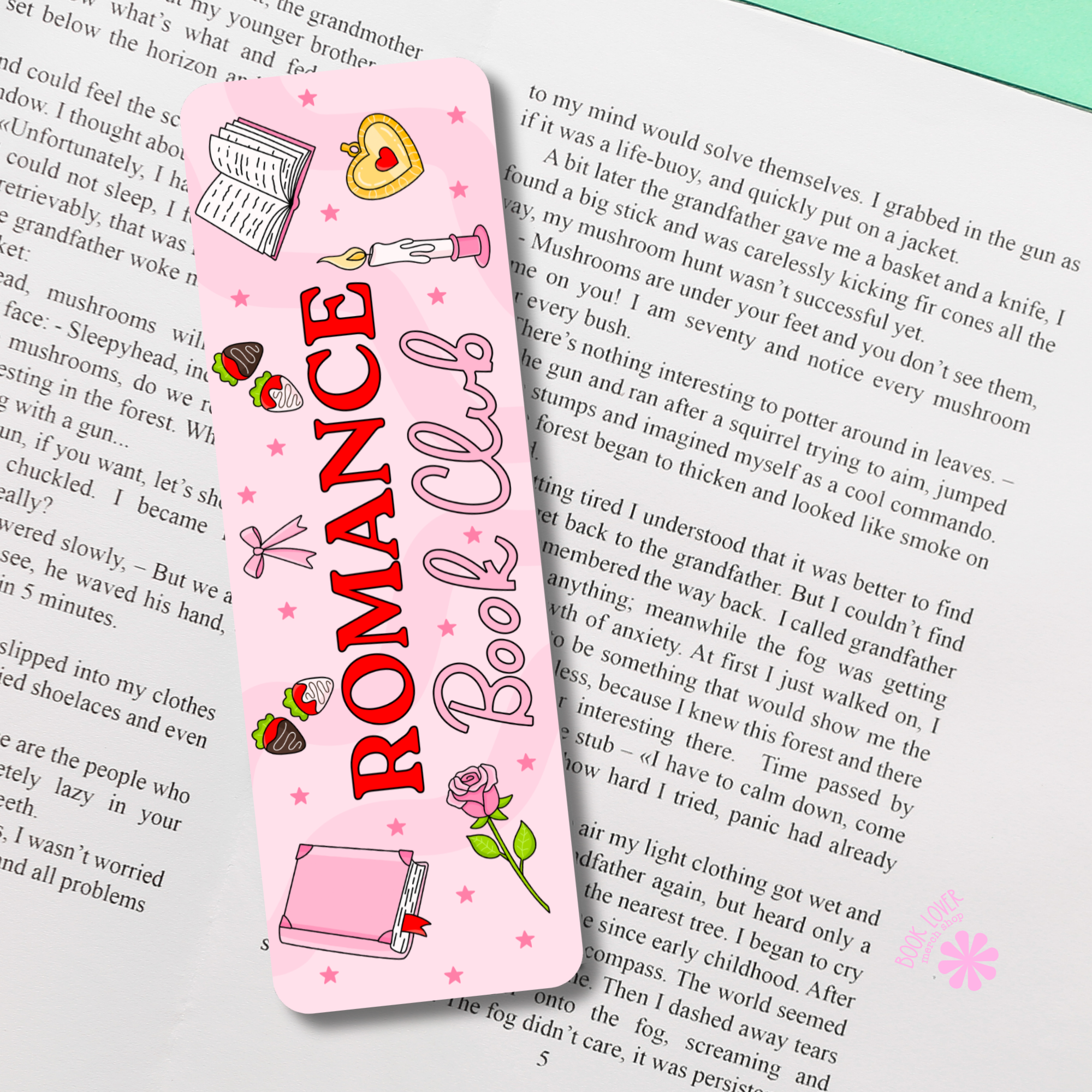 Romance Book Club Bookmark