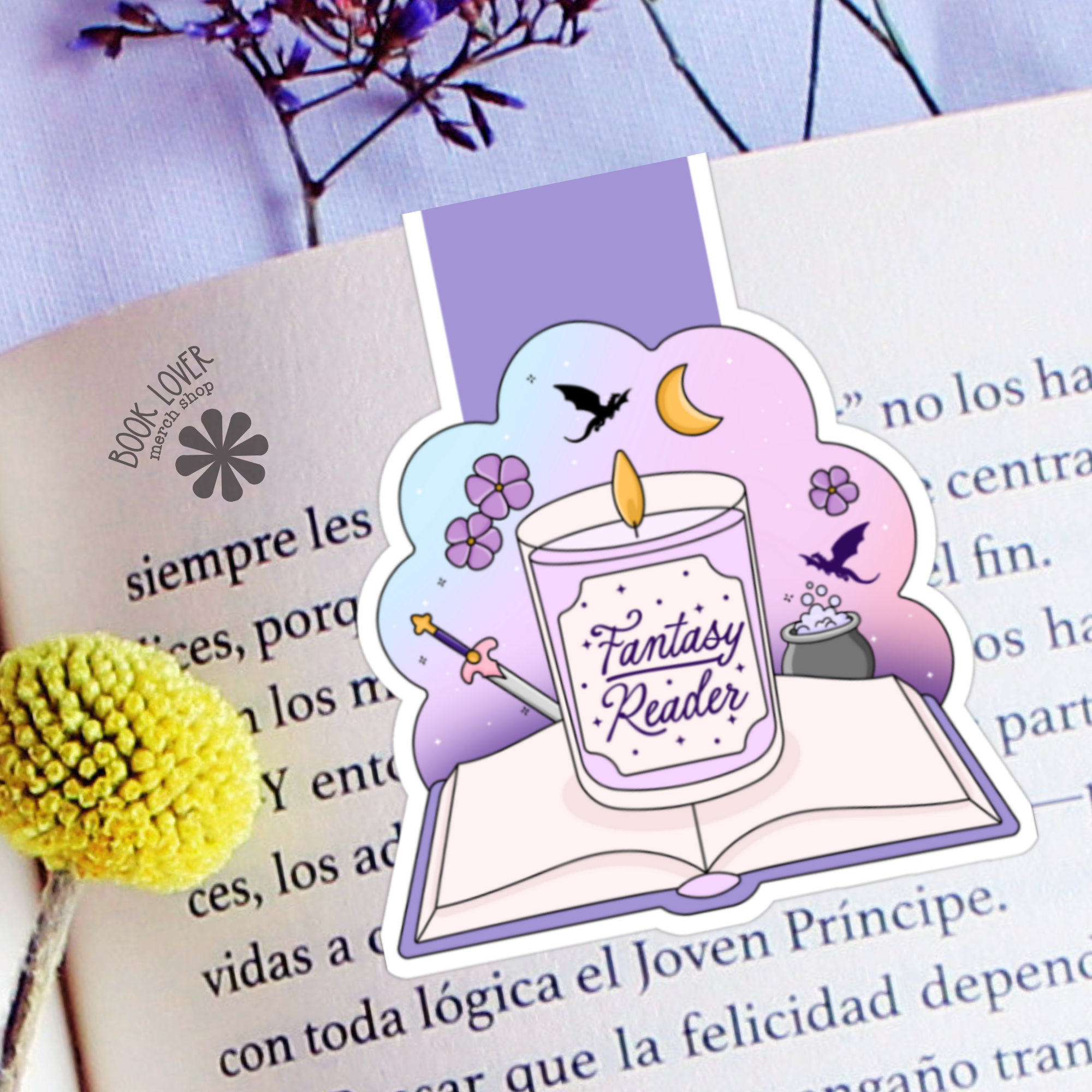 Fantasy Reader Magnetic Bookmark / Bookish Bookmark / Book