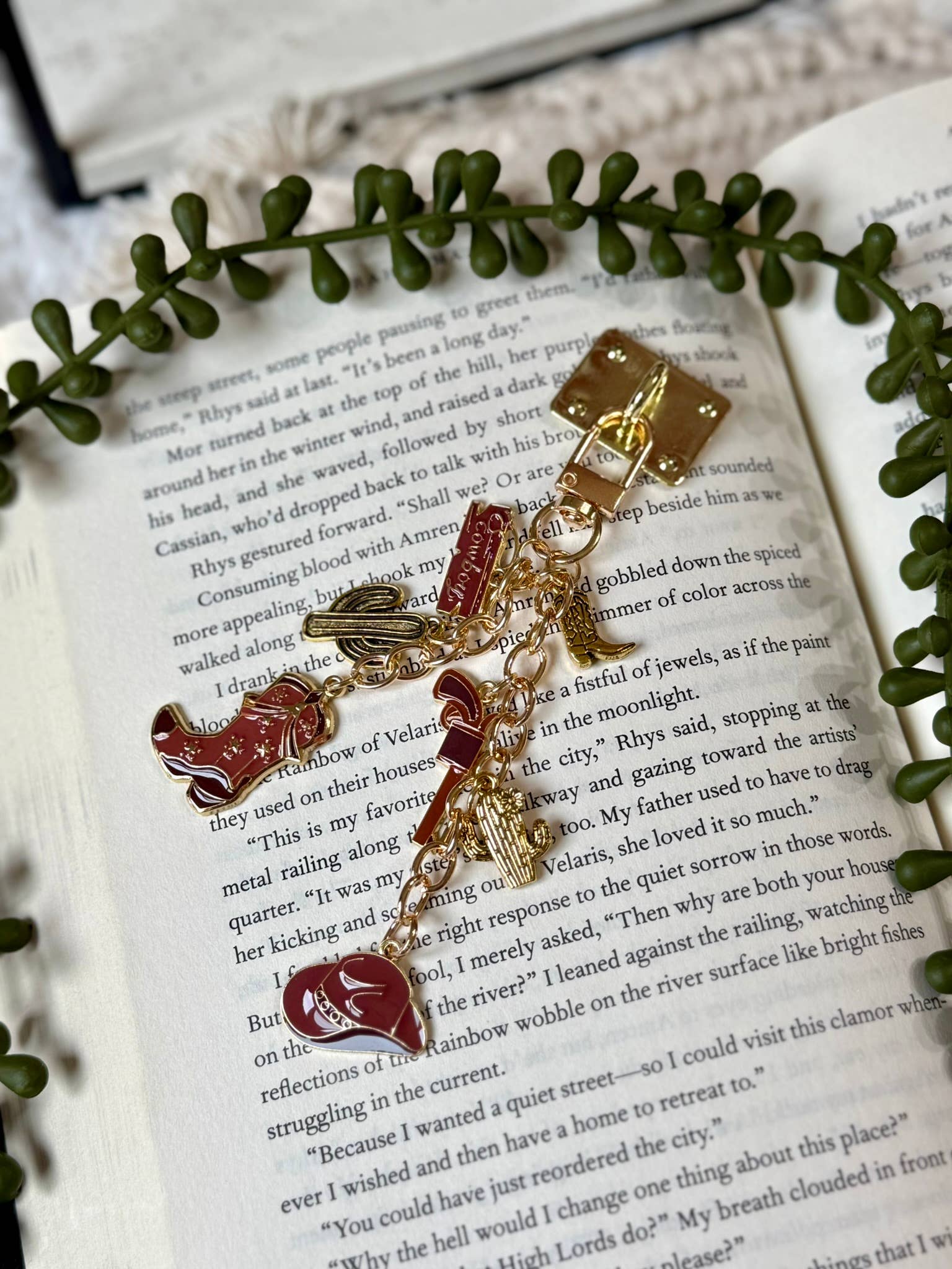 Western Cowboy Kindle Charm - Cowboy Phone Charm