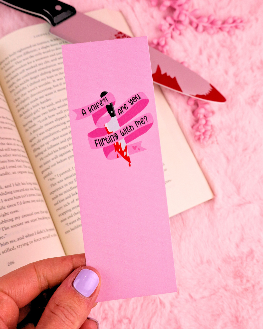 A Knife? Are You Flirting With Me? Bookmark for Dark Romance