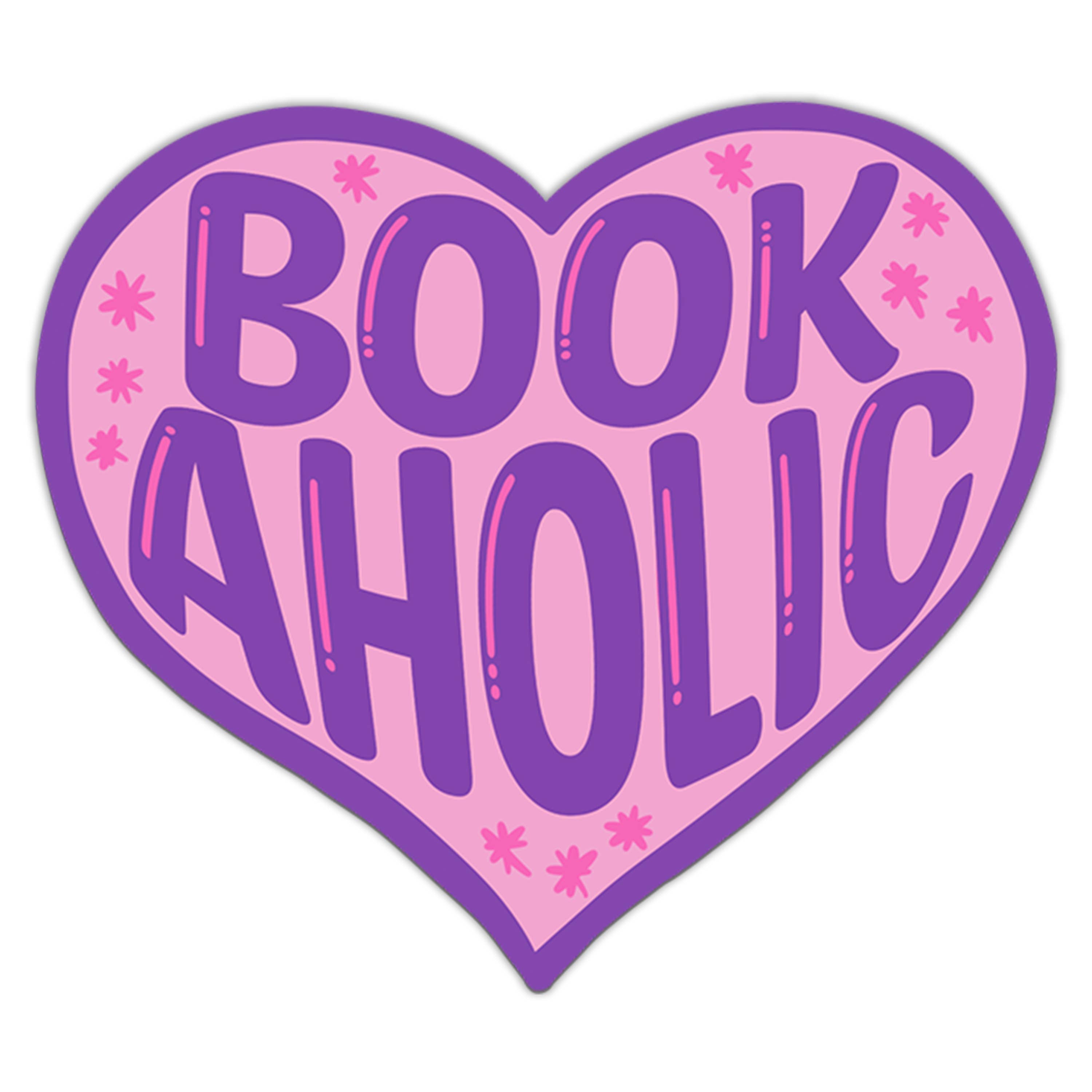 Bookaholic Heart Sticker