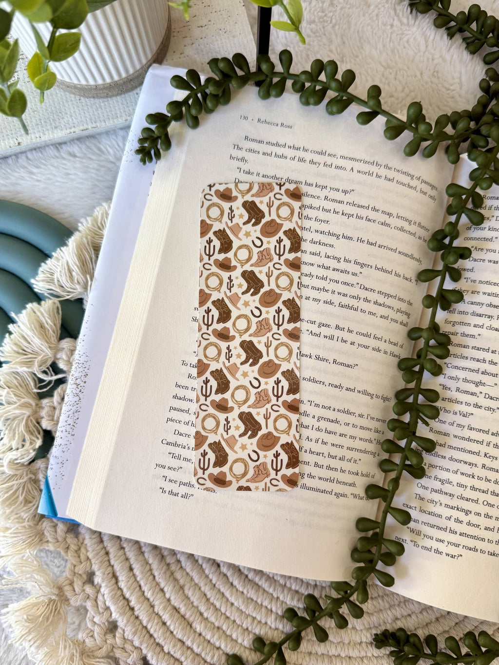 Cowboy Bookmark - Western Bookmark - Cowboy Romance