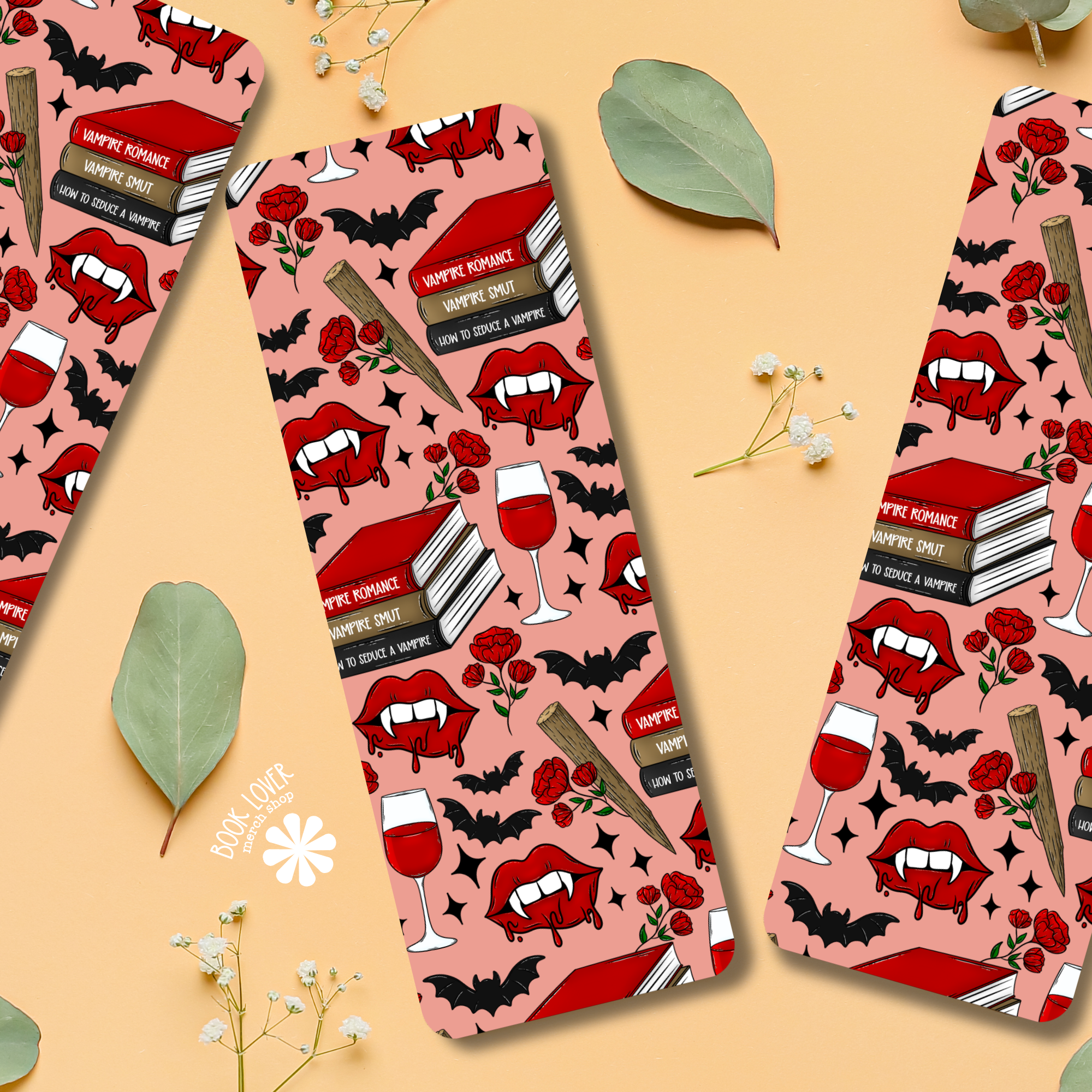 Vampire Romance Bookmark / Vampire Bookish Bookmark