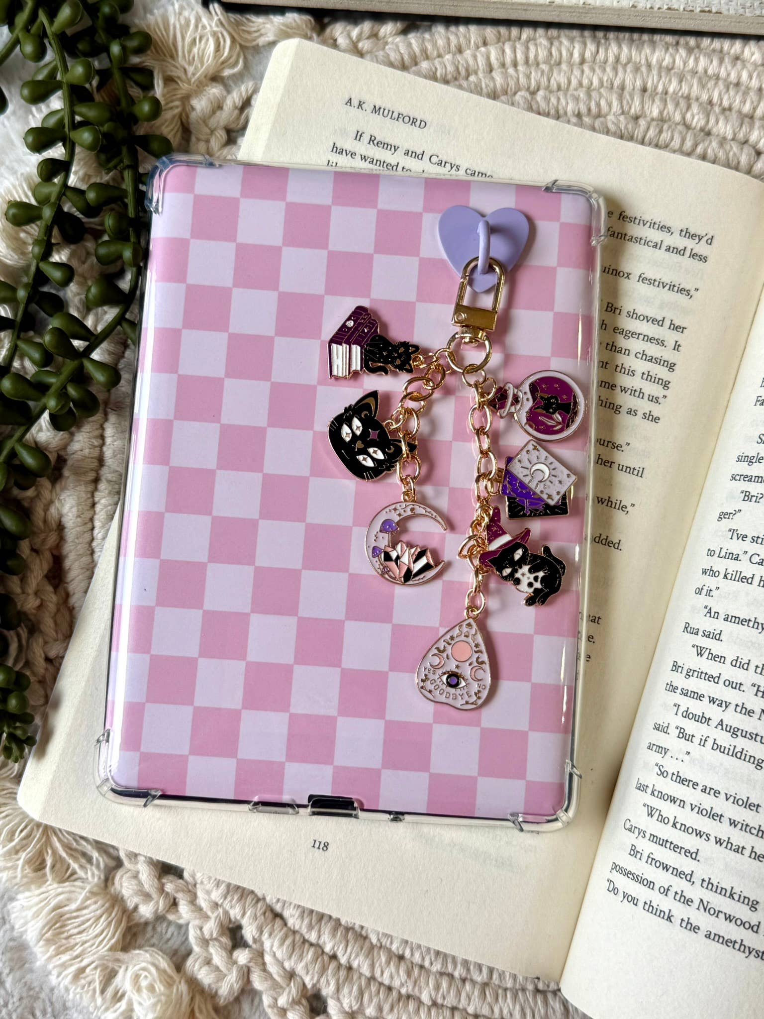 Witch Kindle Charm - Halloween Witch Phone Charm
