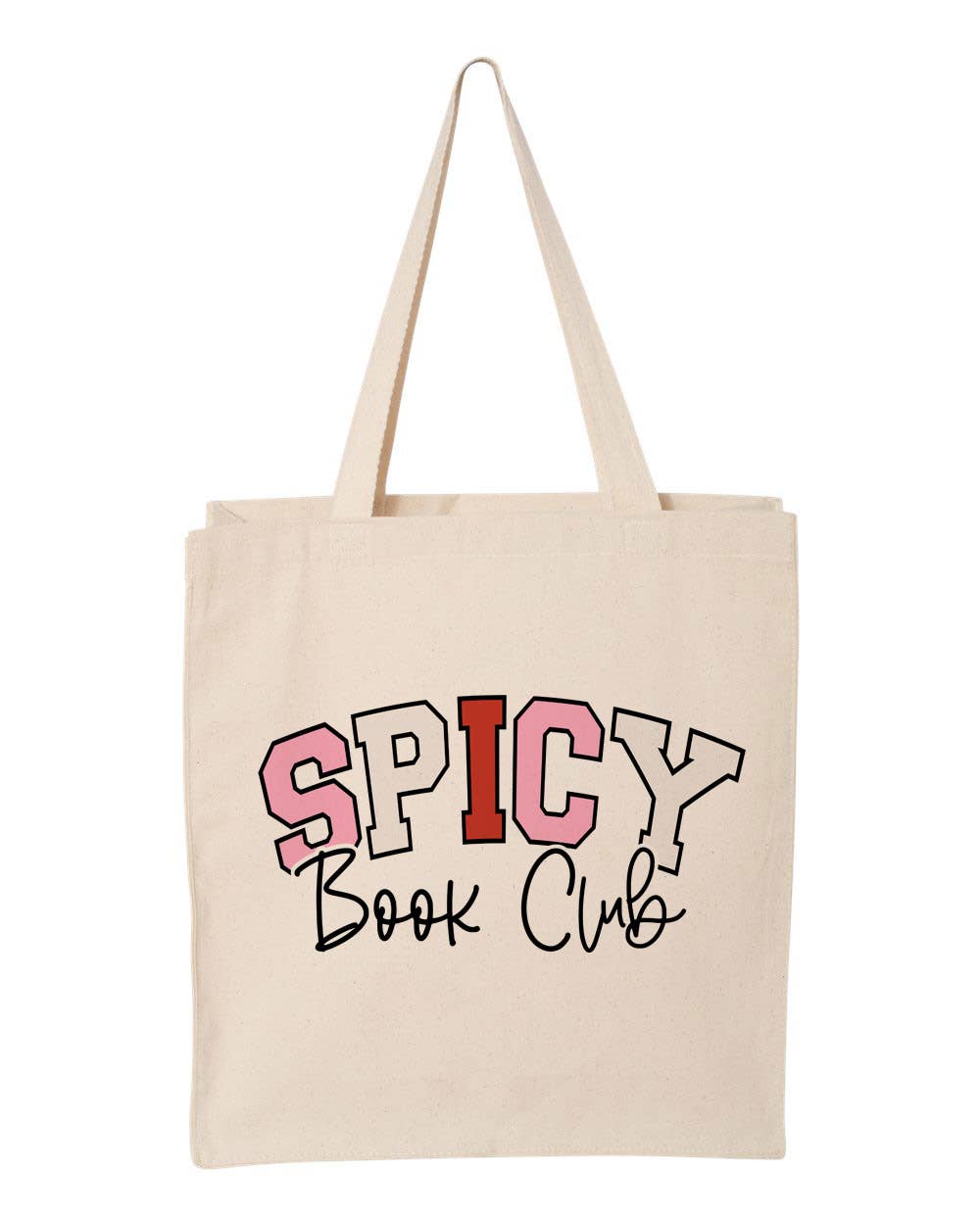 Spicy Book Club Booksih Canvas Tote Bag