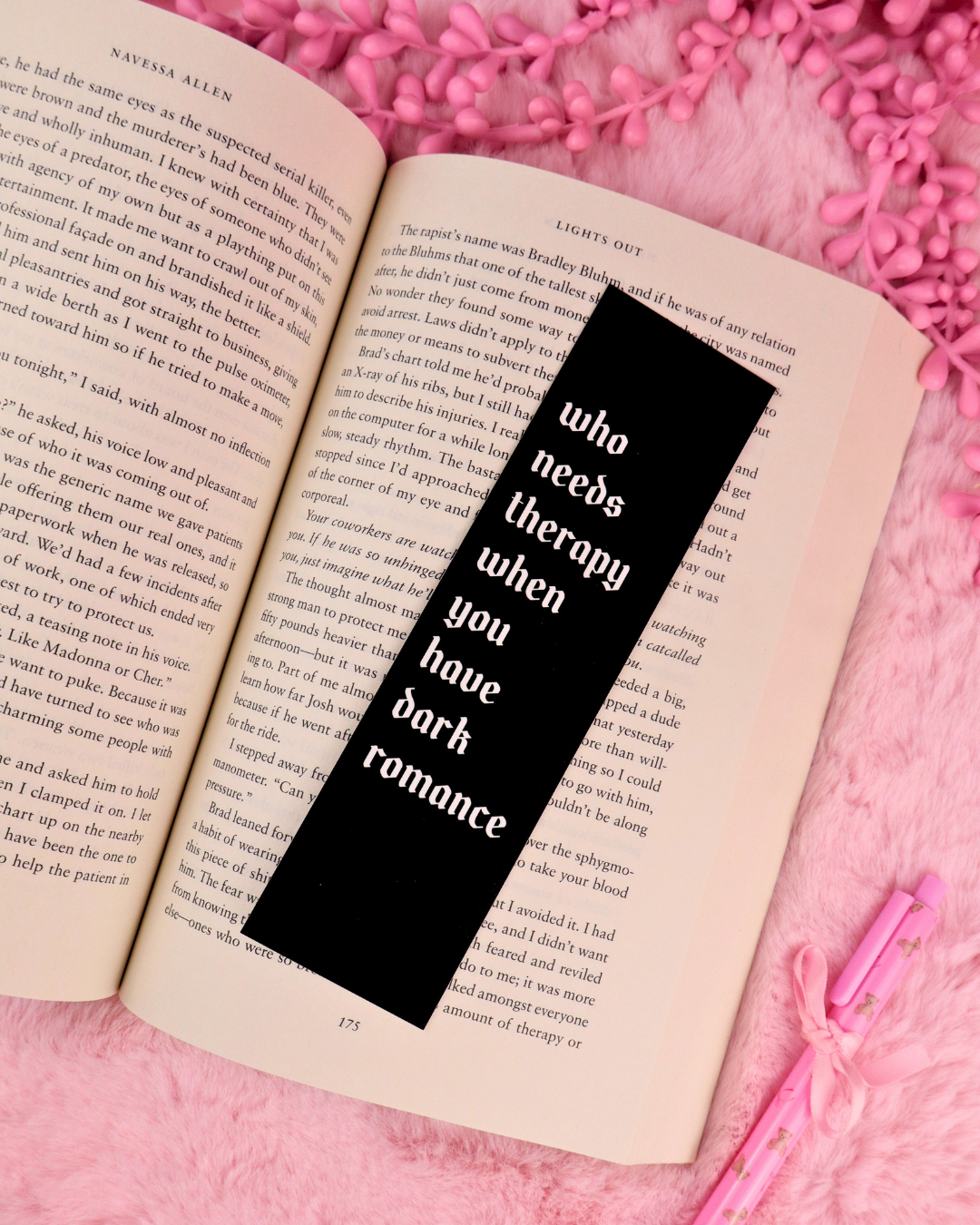 Who Needs Therapy When You Have Dark Romance Bookmark