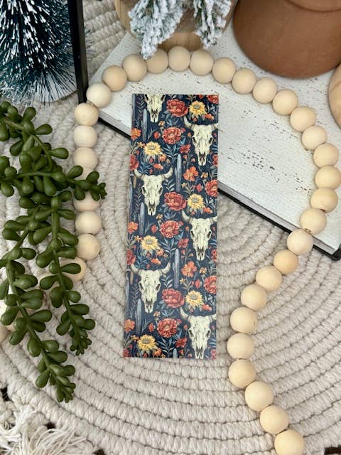 Cowboy Skull Boho Bookmark