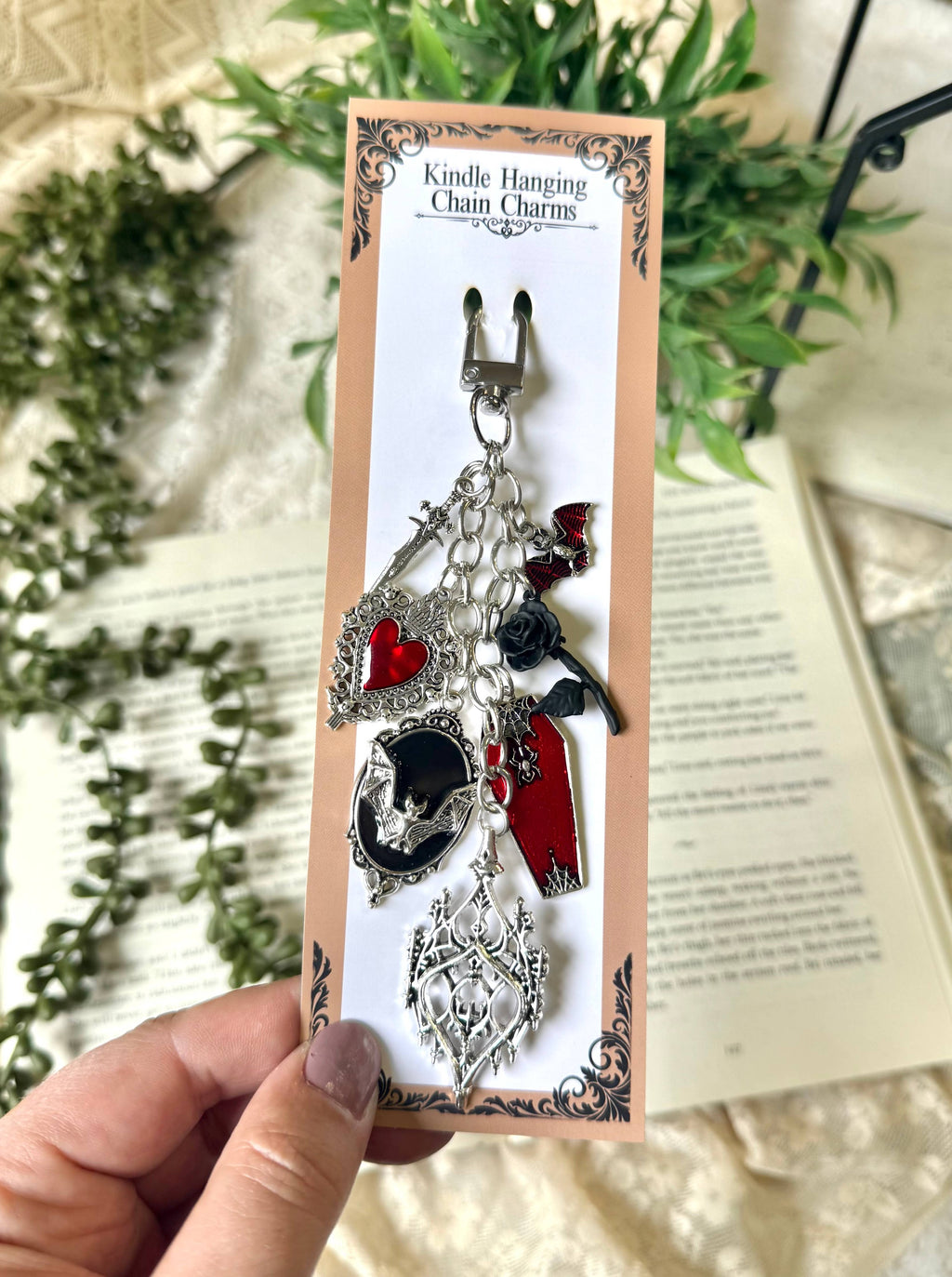 Dark Romance Kindle Charm - Vampire Kindle Charm