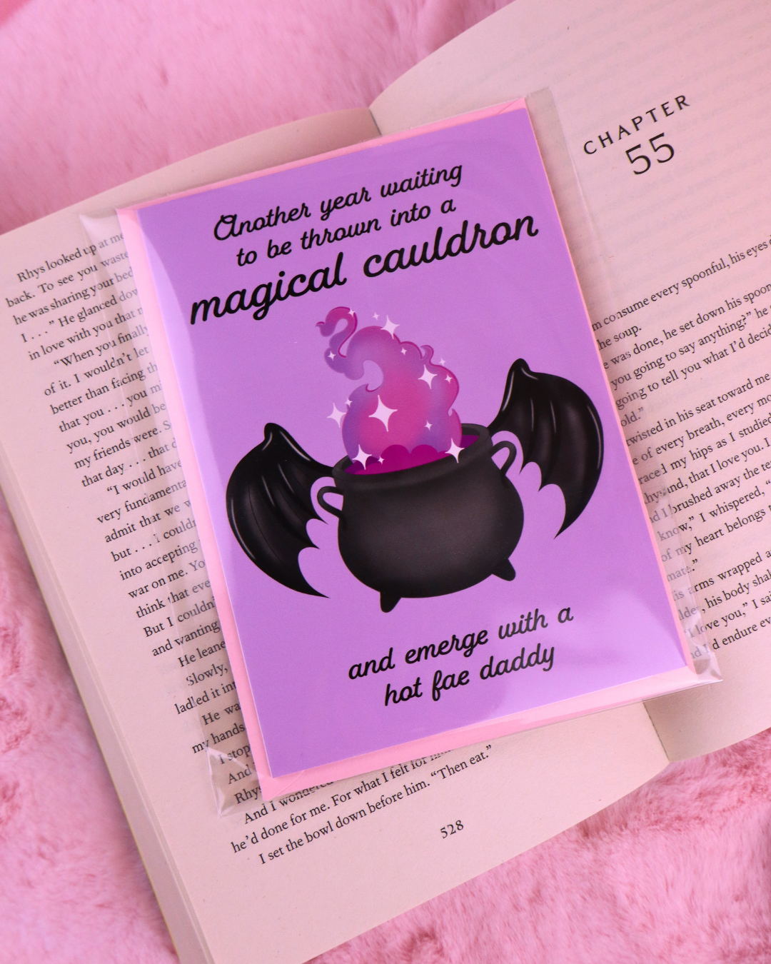 Thrown in the Cauldron Fae Daddy Bookish Birthday Card