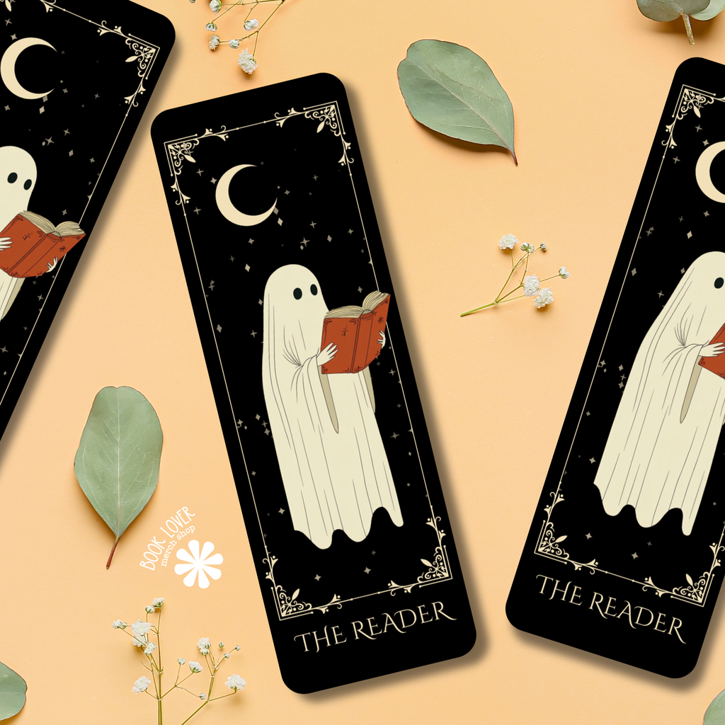 Halloween Bookmark / Ghost Bookmark / The Reader / Bookish