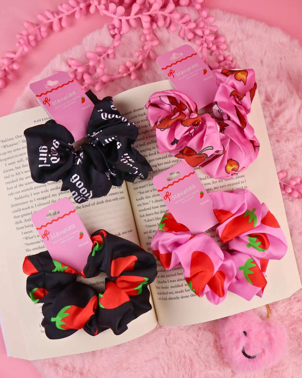 Spicy Books Scrunchie for Romance / Smut Readers 