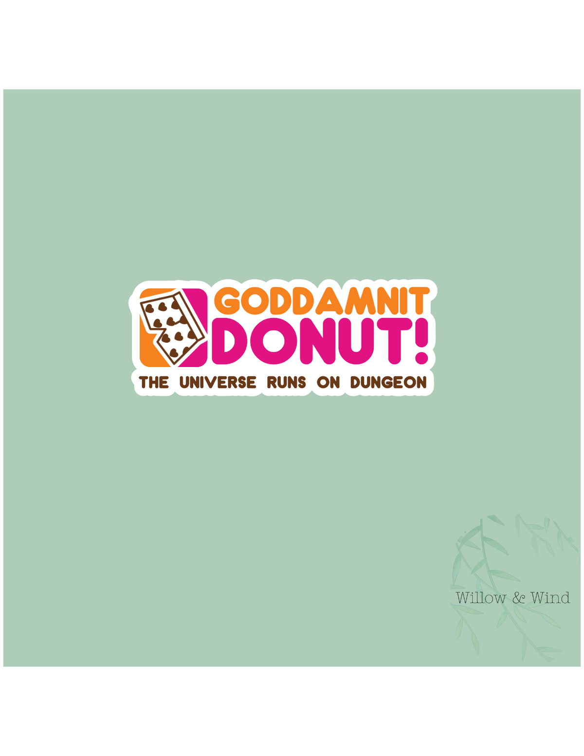 God Dammit Donut! - Dungeon Crawler Carl Sticker