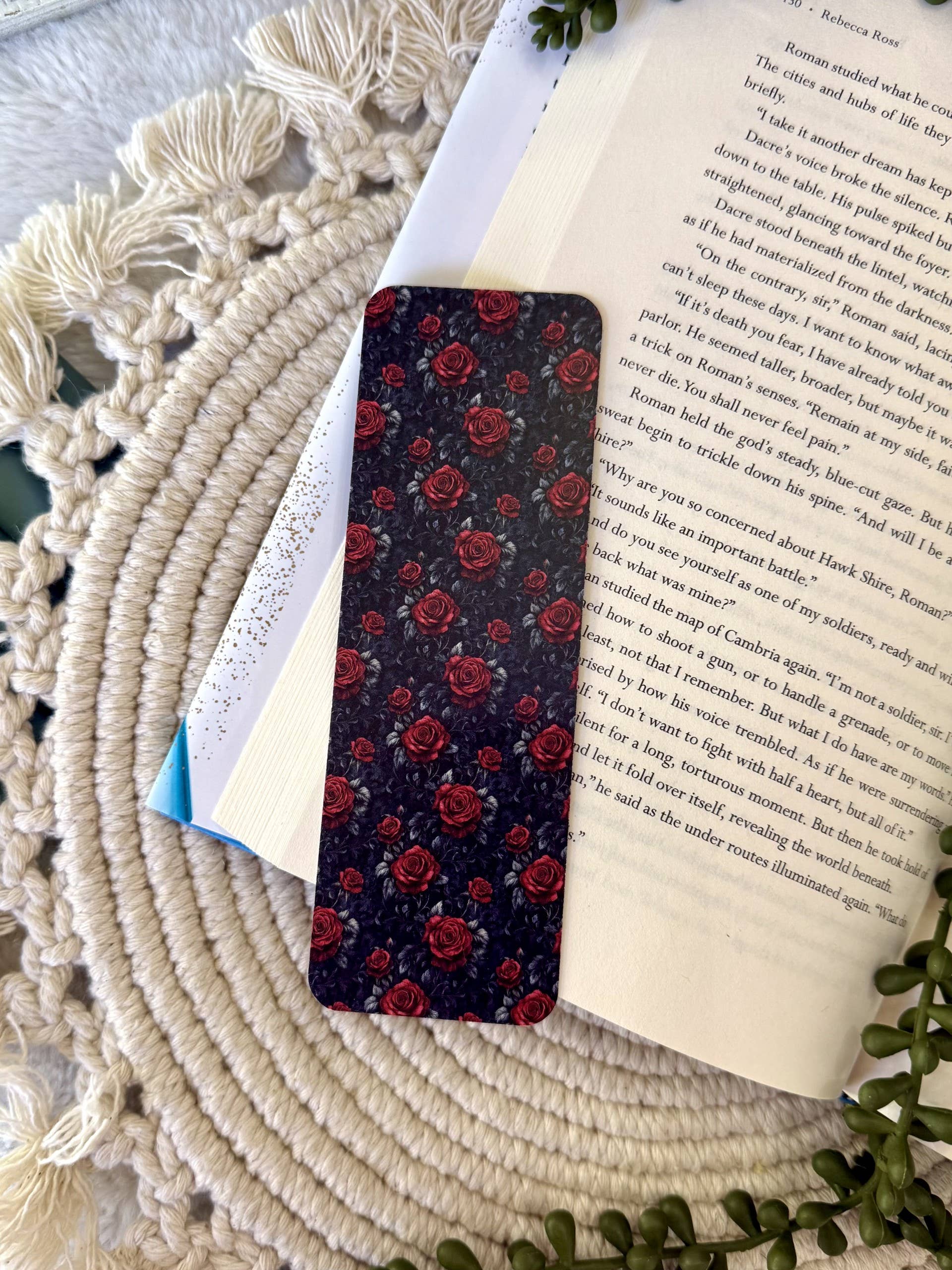 Dark Romance Bookmark - Romance Bookmark - Rose Bookmark