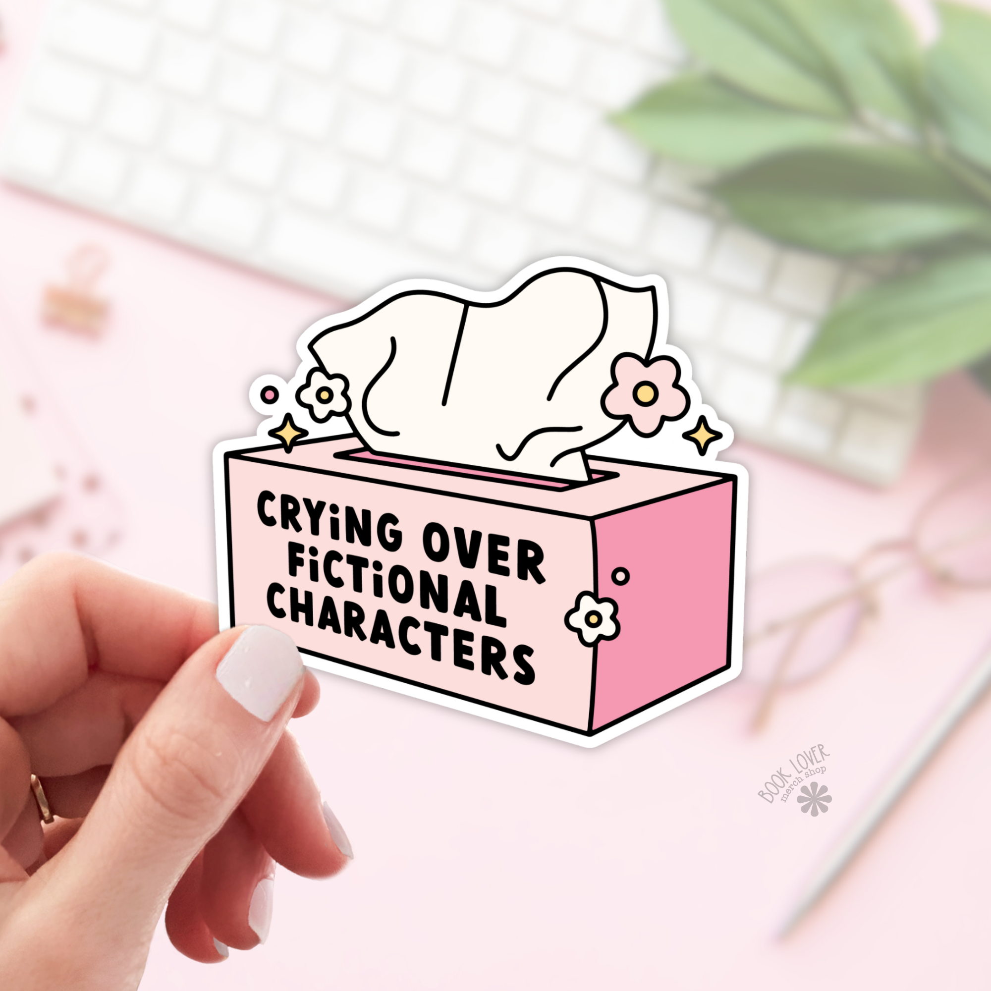 Crying Over Fictional Characters Stickers