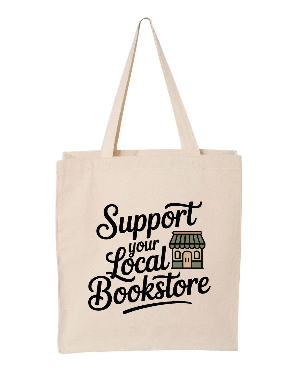 Local Bookstore Bookish Canvas Tote Bag