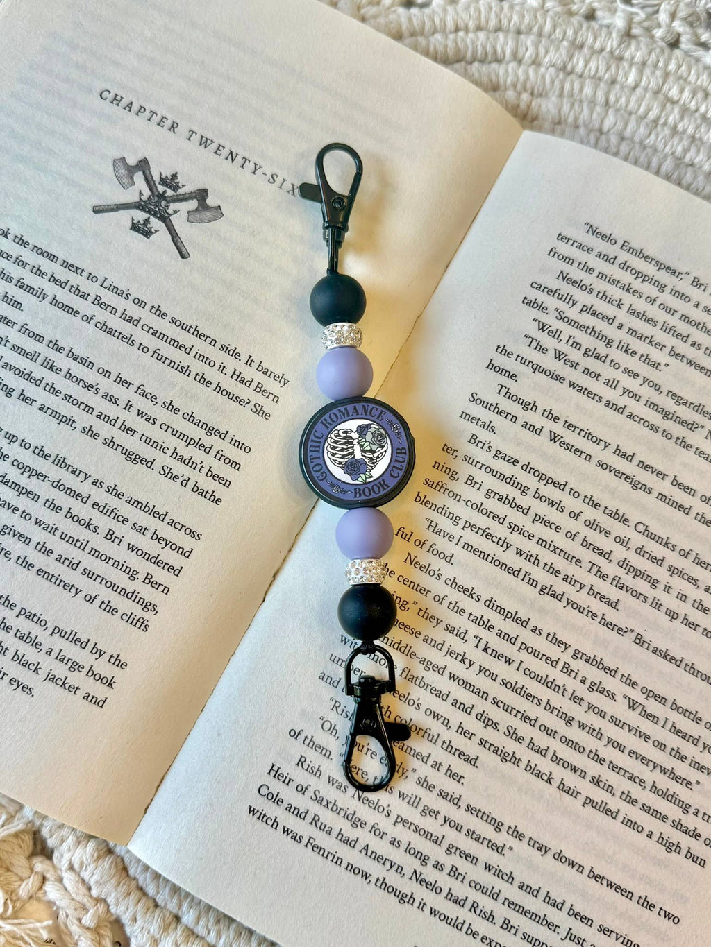 Gothic Romance Beaded Kindle Strap