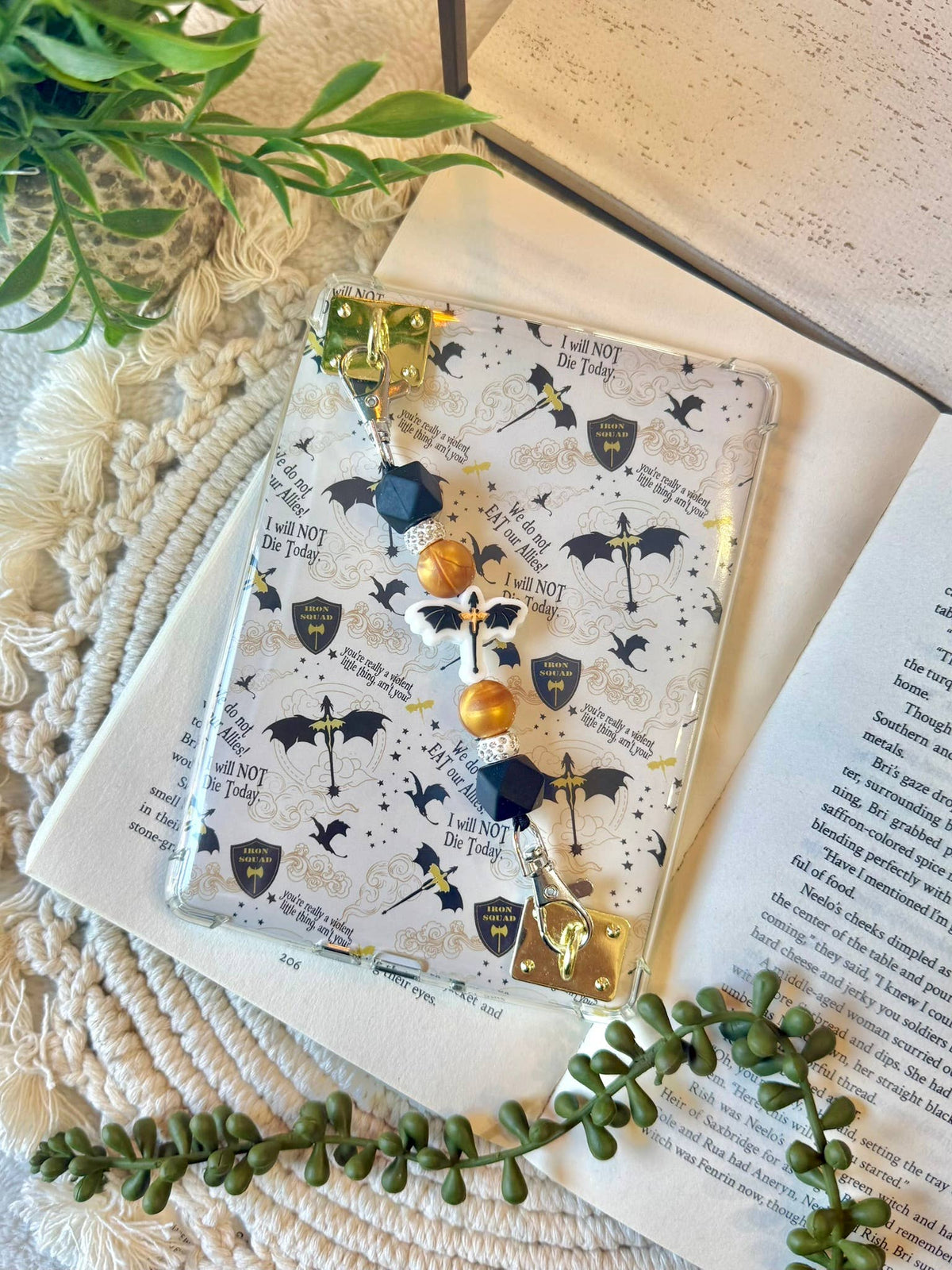 Dragon Beaded Kindle Strap