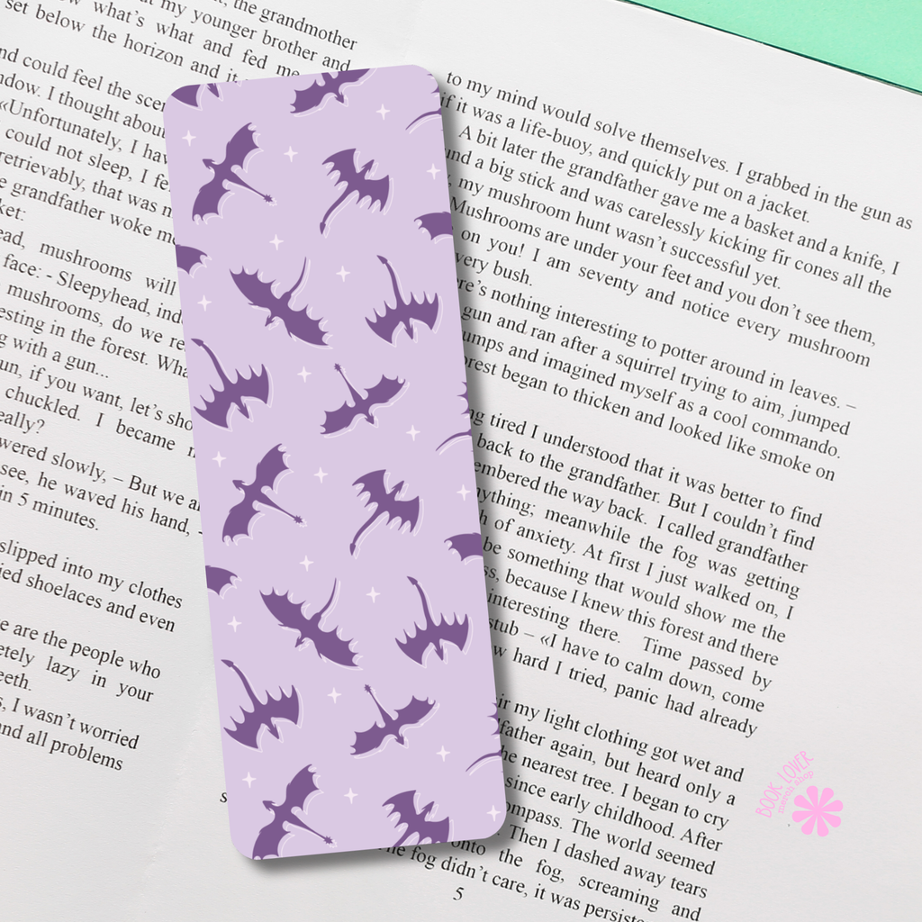 Romantasy Bookmarks / Dragon Bookish Bookmark / Fantasy Book