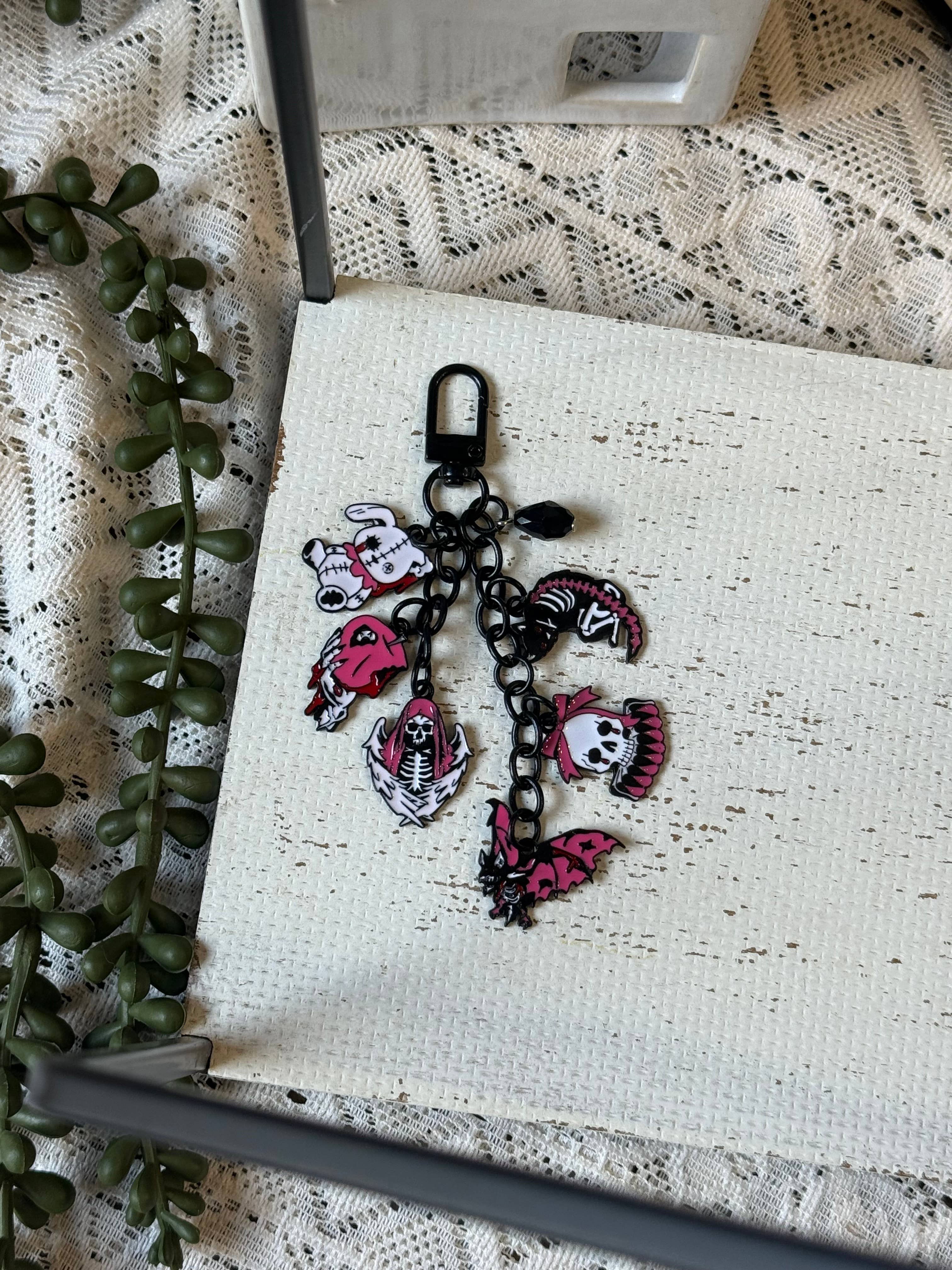Halloween Punk Pastel Goth Kawaii Creepy Kindle Charms