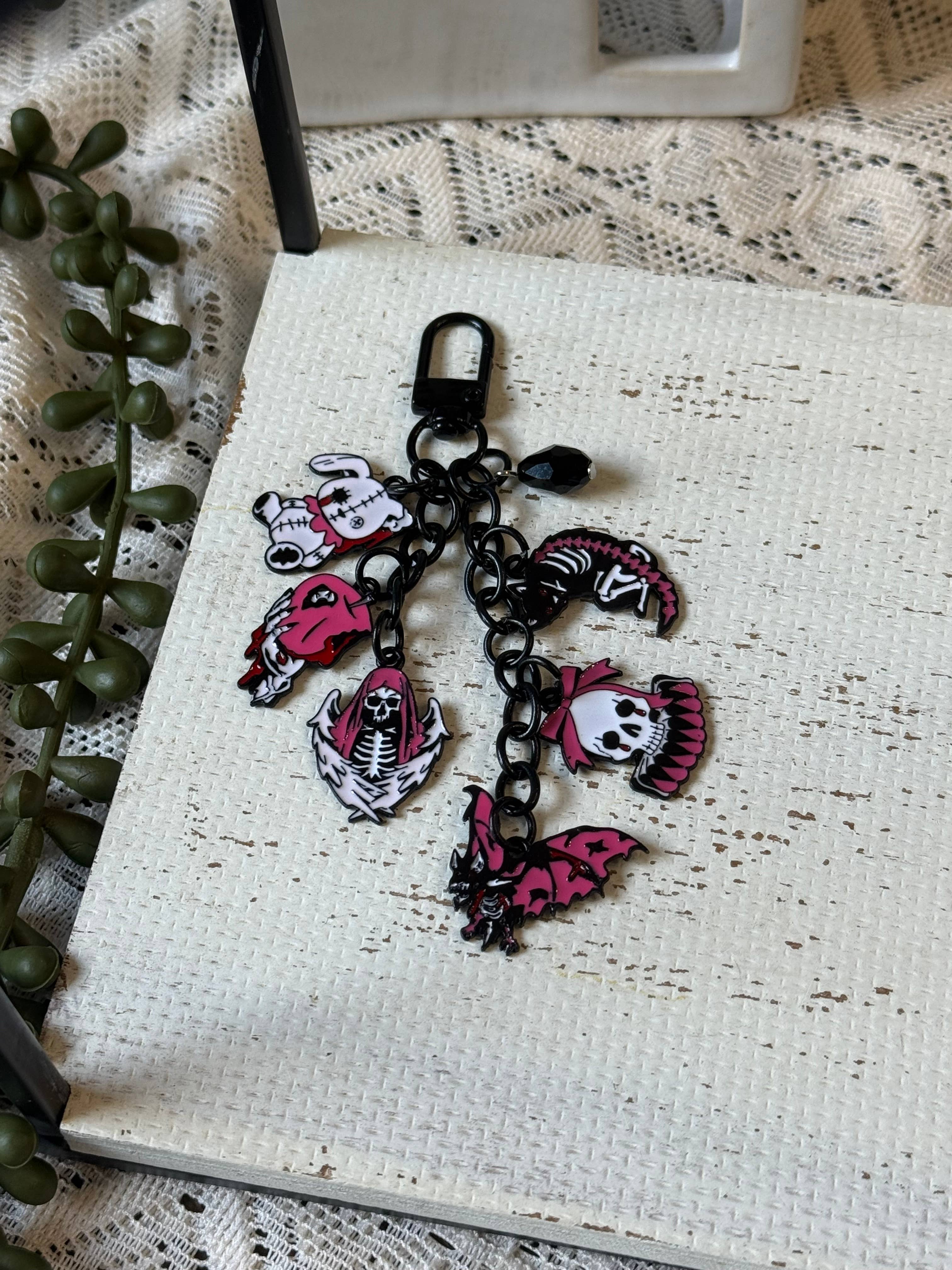 Halloween Punk Pastel Goth Kawaii Creepy Kindle Charms