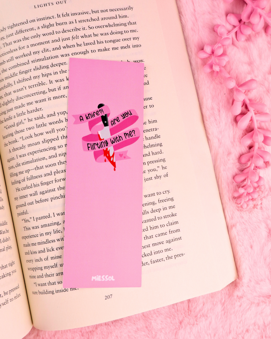 A Knife? Are You Flirting With Me? Bookmark for Dark Romance