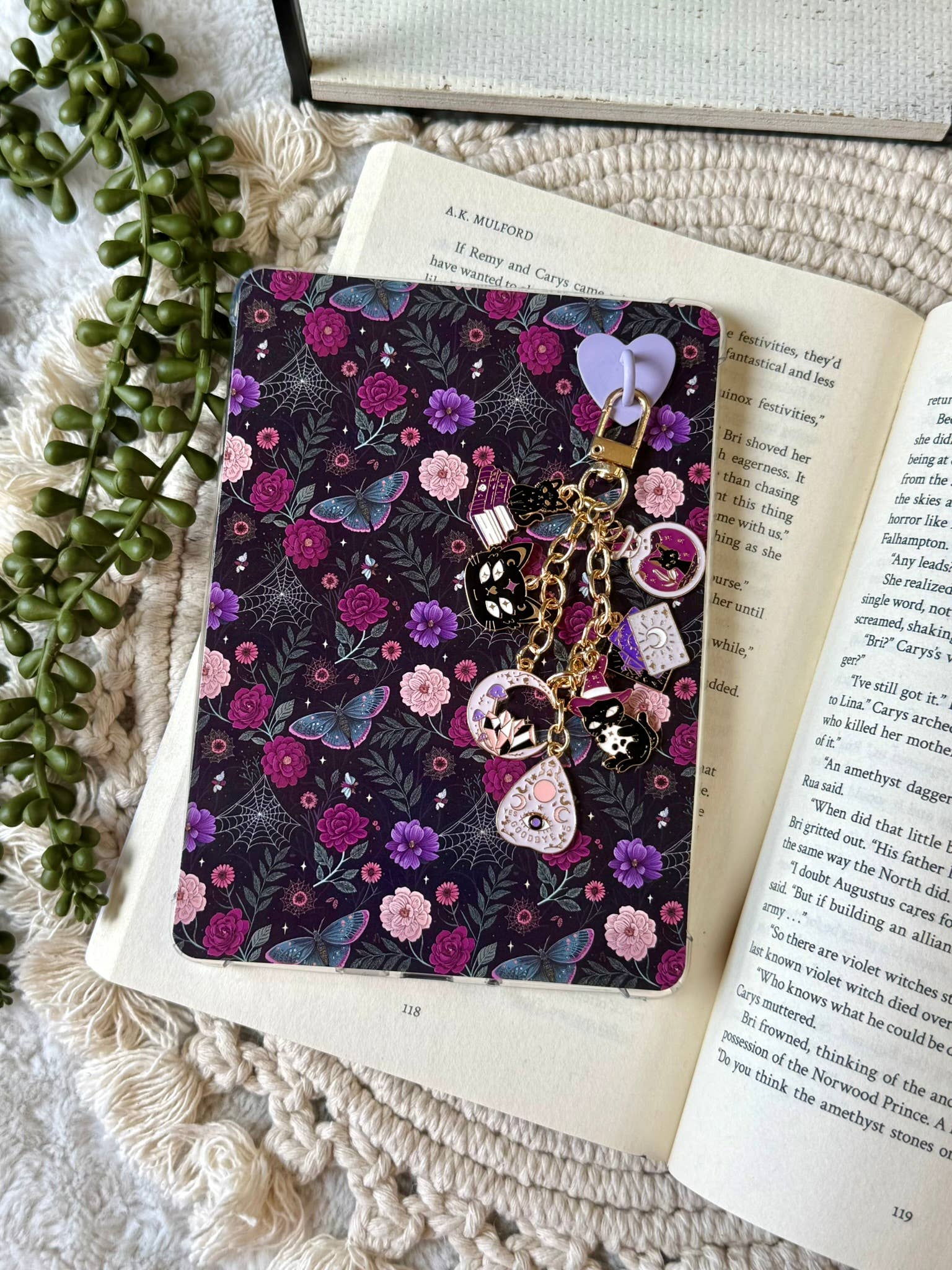 Witch Kindle Charm - Halloween Witch Phone Charm