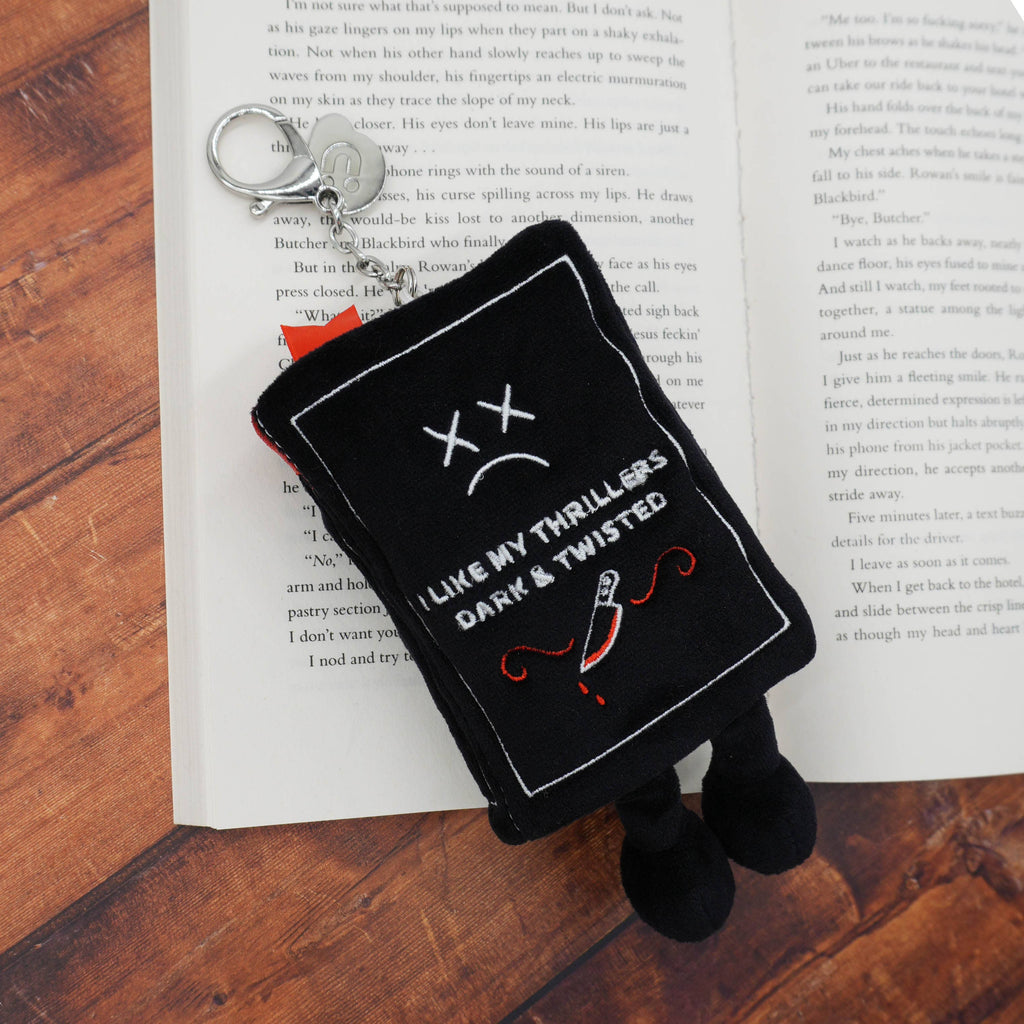 I Like My Horrors Sinister & Disturbing Book Plush Bag Charm