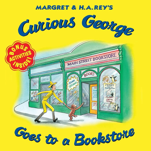 Curious George Goes to a Bookstore: A Delightful Look at the Magic of Books Featuring Everyone's Favorite Curious Monkey cover image