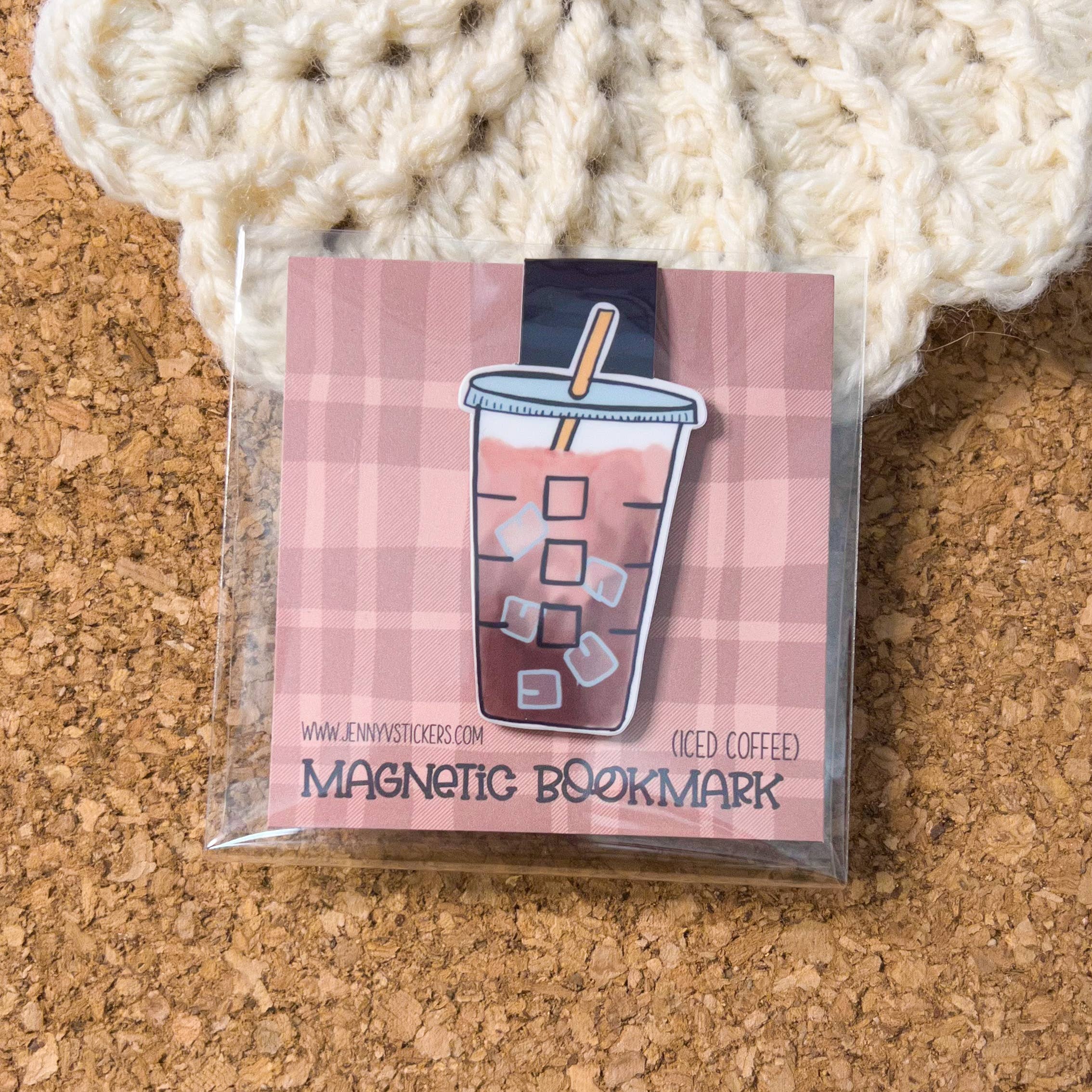 Iced Coffee Magnetic Bookmark