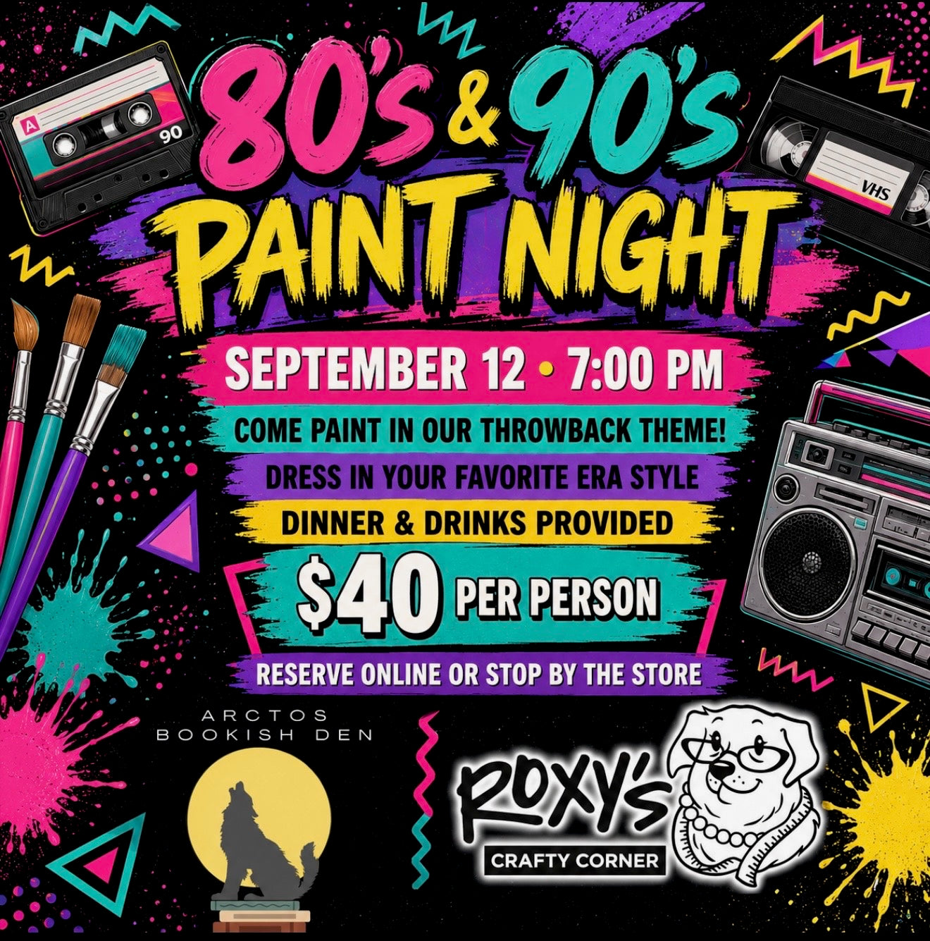 80’s & 90’s Paint Night