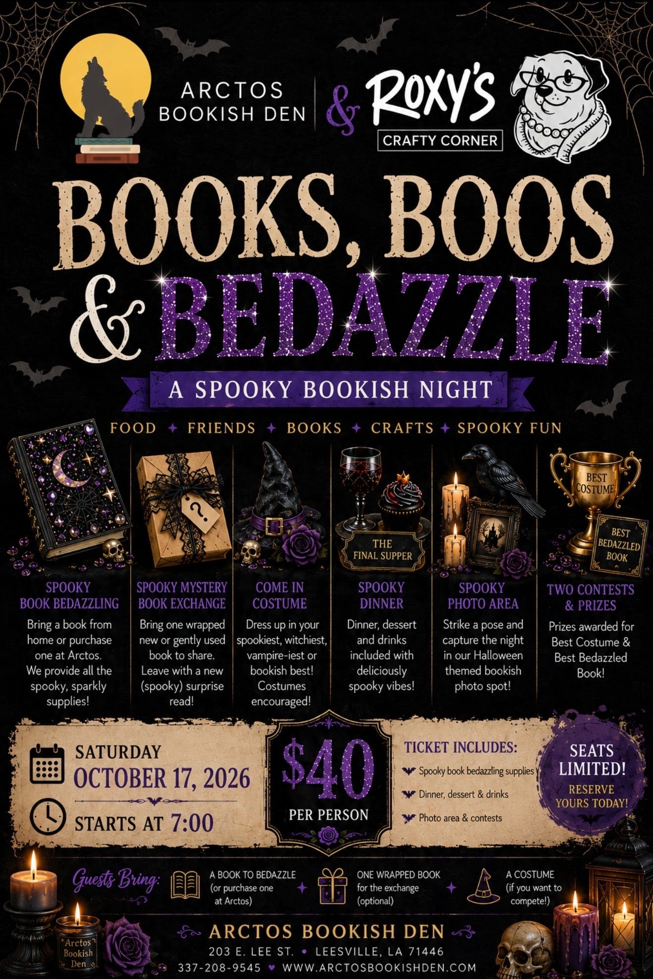 Books, Boos & Bedazzle