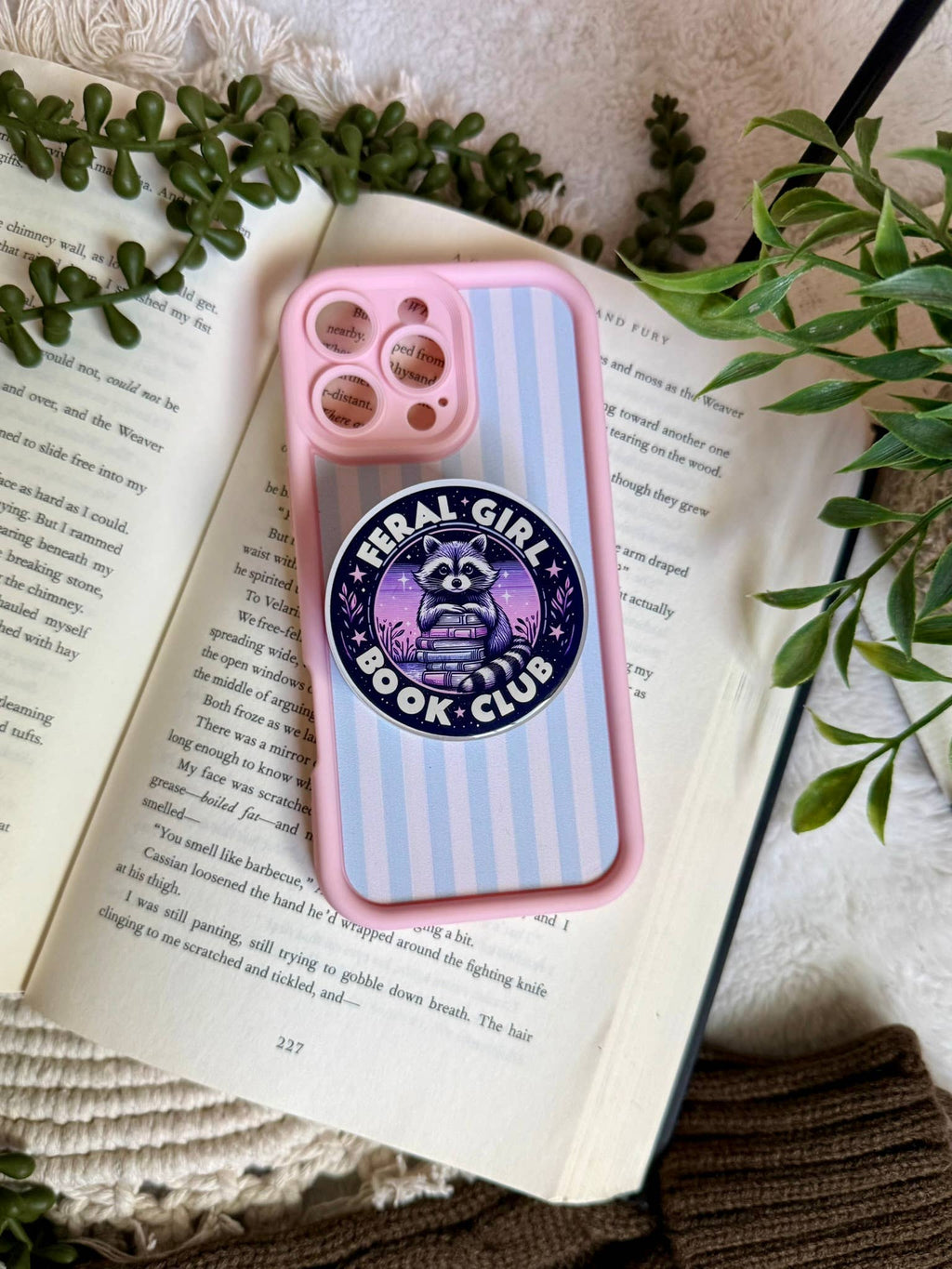 Bookish Reading Kindle Grip - Bookish Kindle Phone Grip -