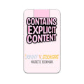 Contains Explicit Content Magnetic Bookmark | Funny Bookmark