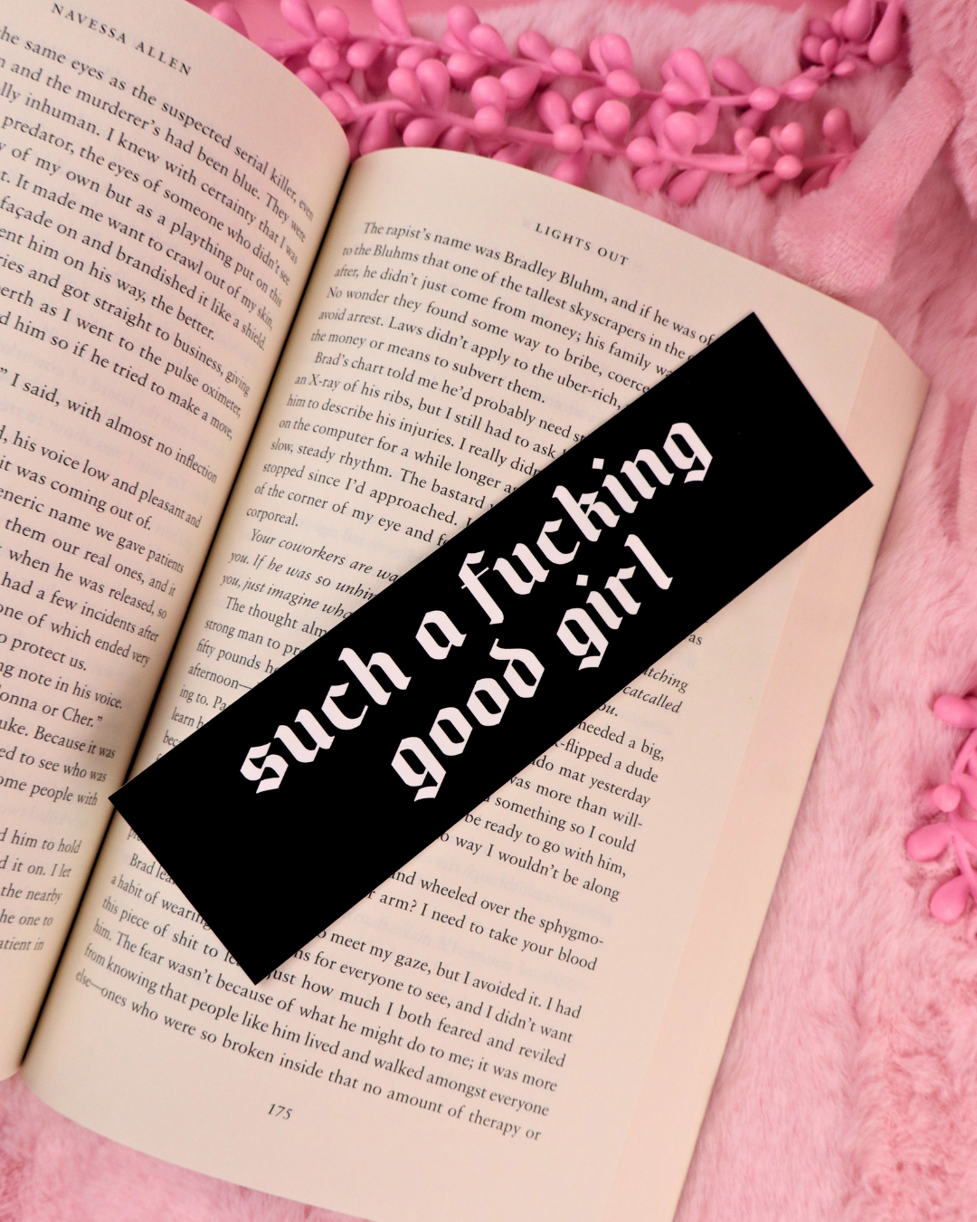 Such A Fucking Good Girl Bookmark for Dark Romance Readers