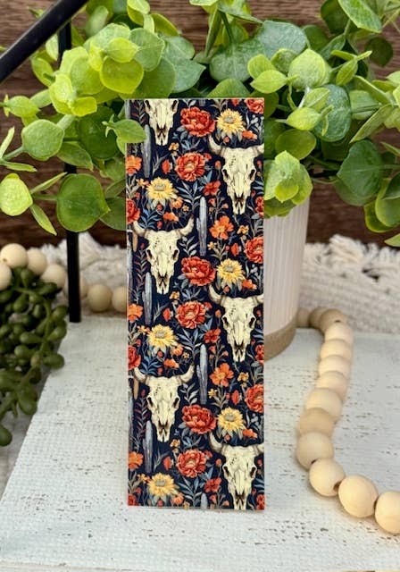 Cowboy Skull Boho Bookmark