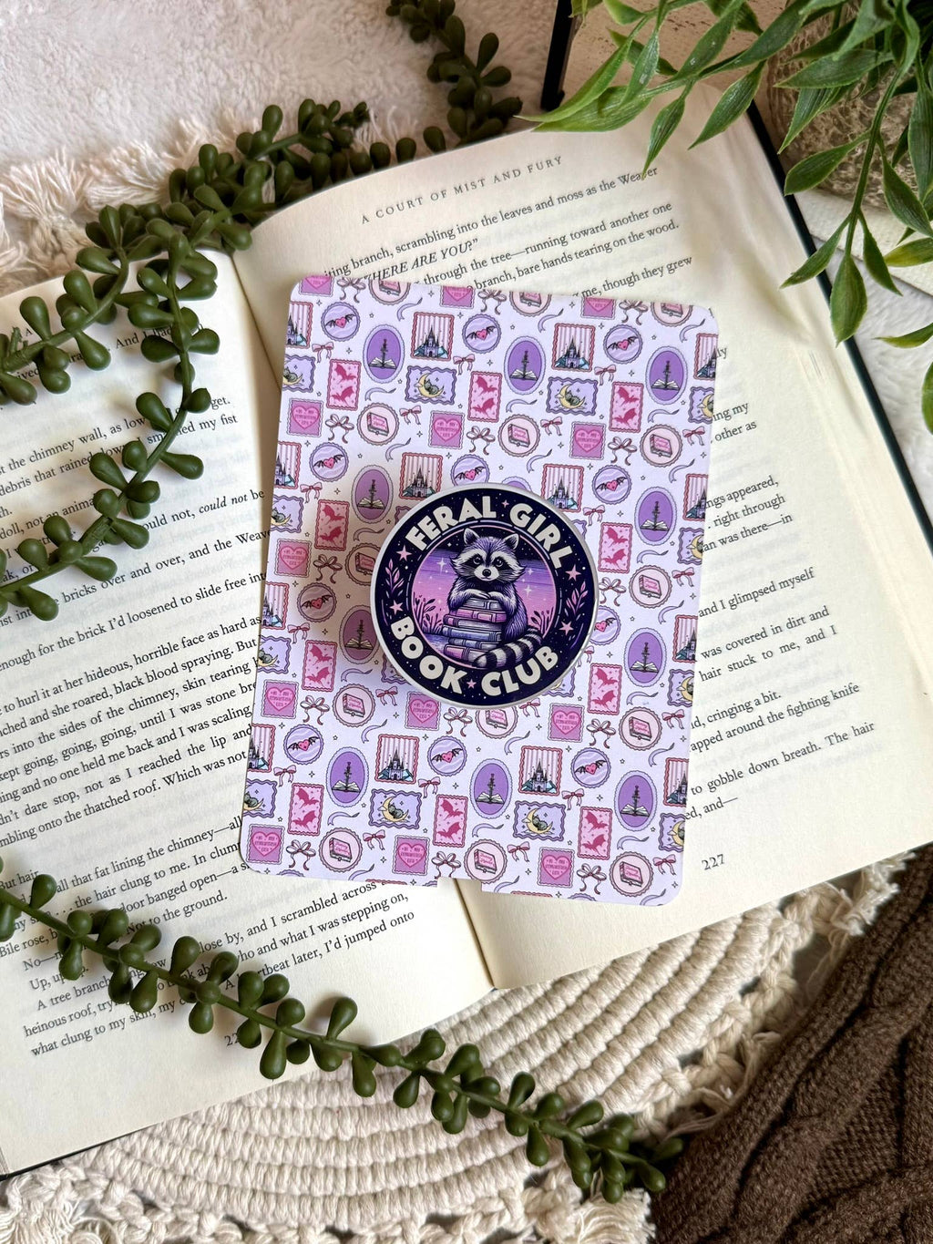Bookish Reading Kindle Grip - Bookish Kindle Phone Grip -