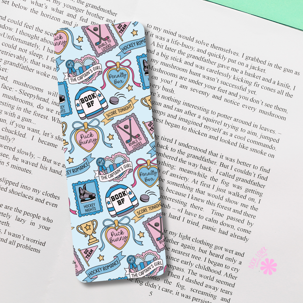 Hockey Romance Bookmark / Puck Bunny Sports Romance