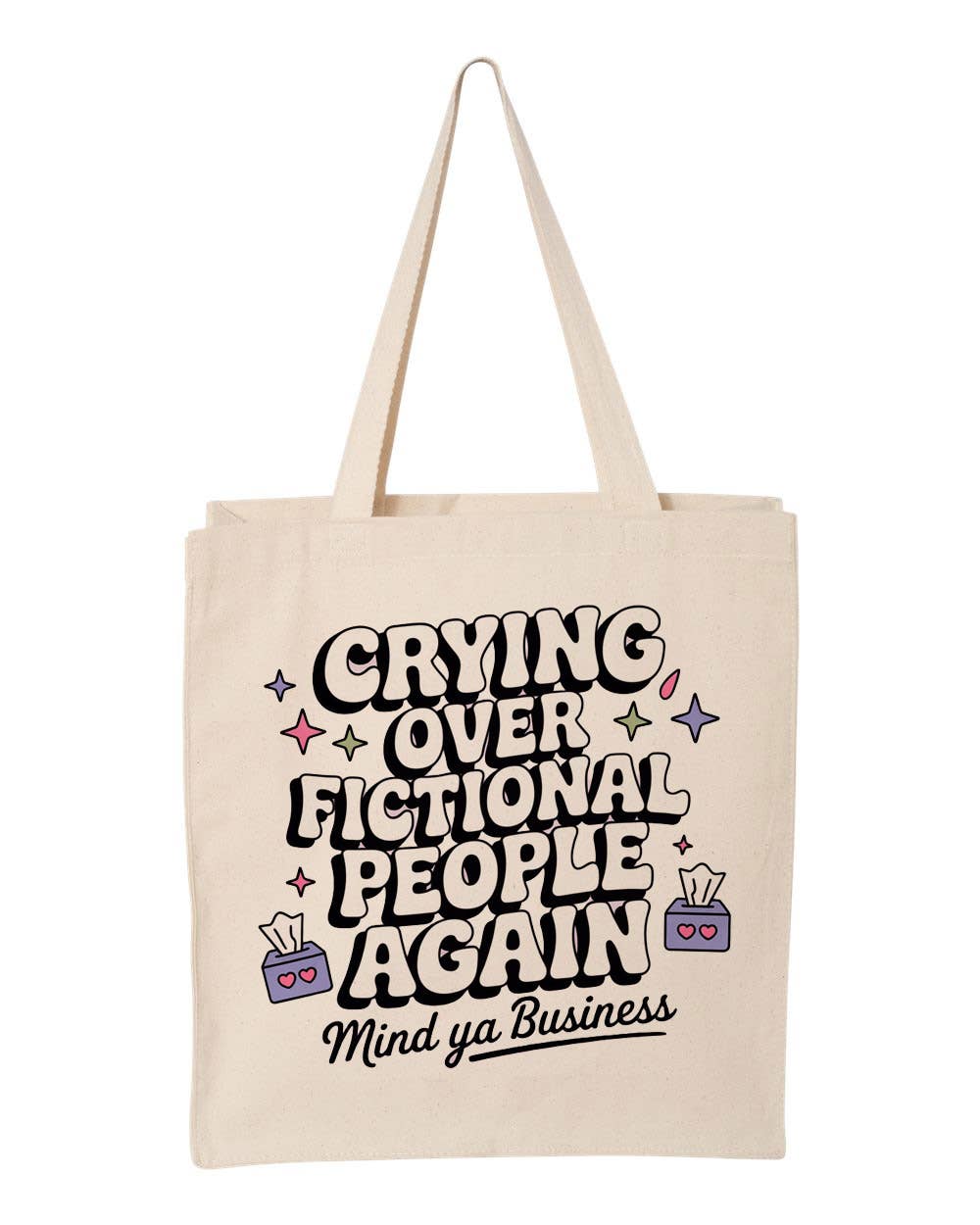 Fictional People Book Lover Canvas Tote Bag